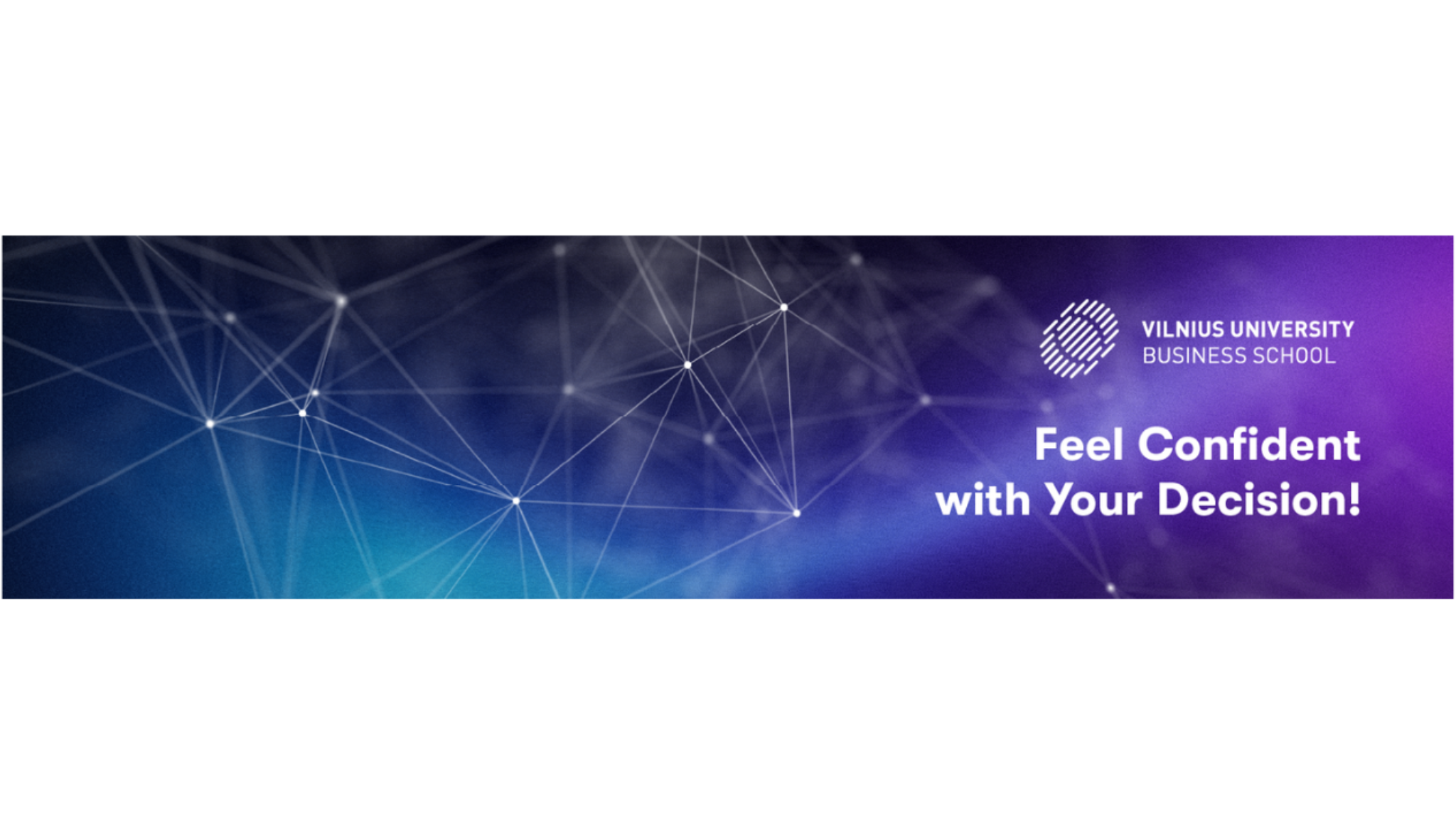 Vilnius University Business School YouTube banner
