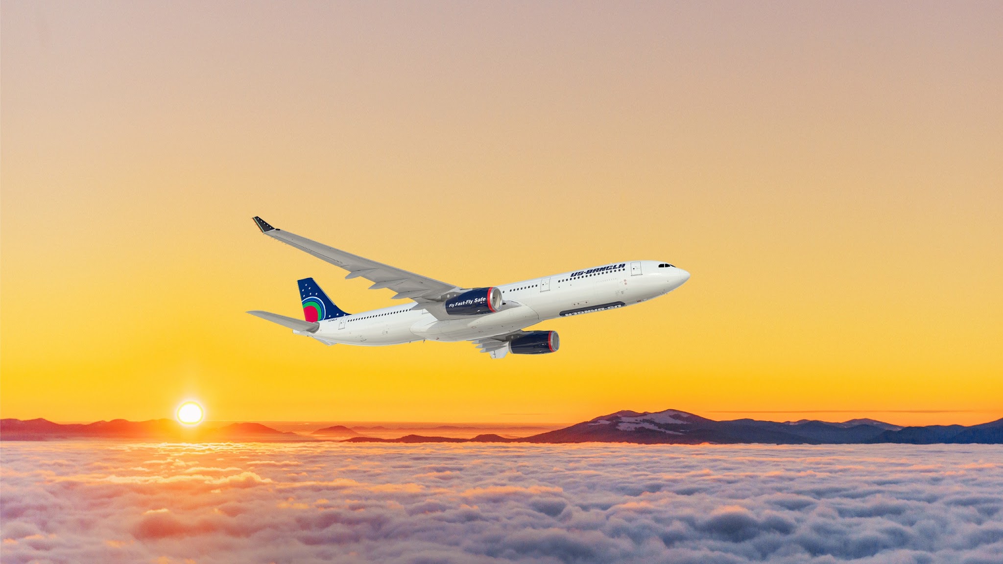 US-Bangla Airlines YouTube banner