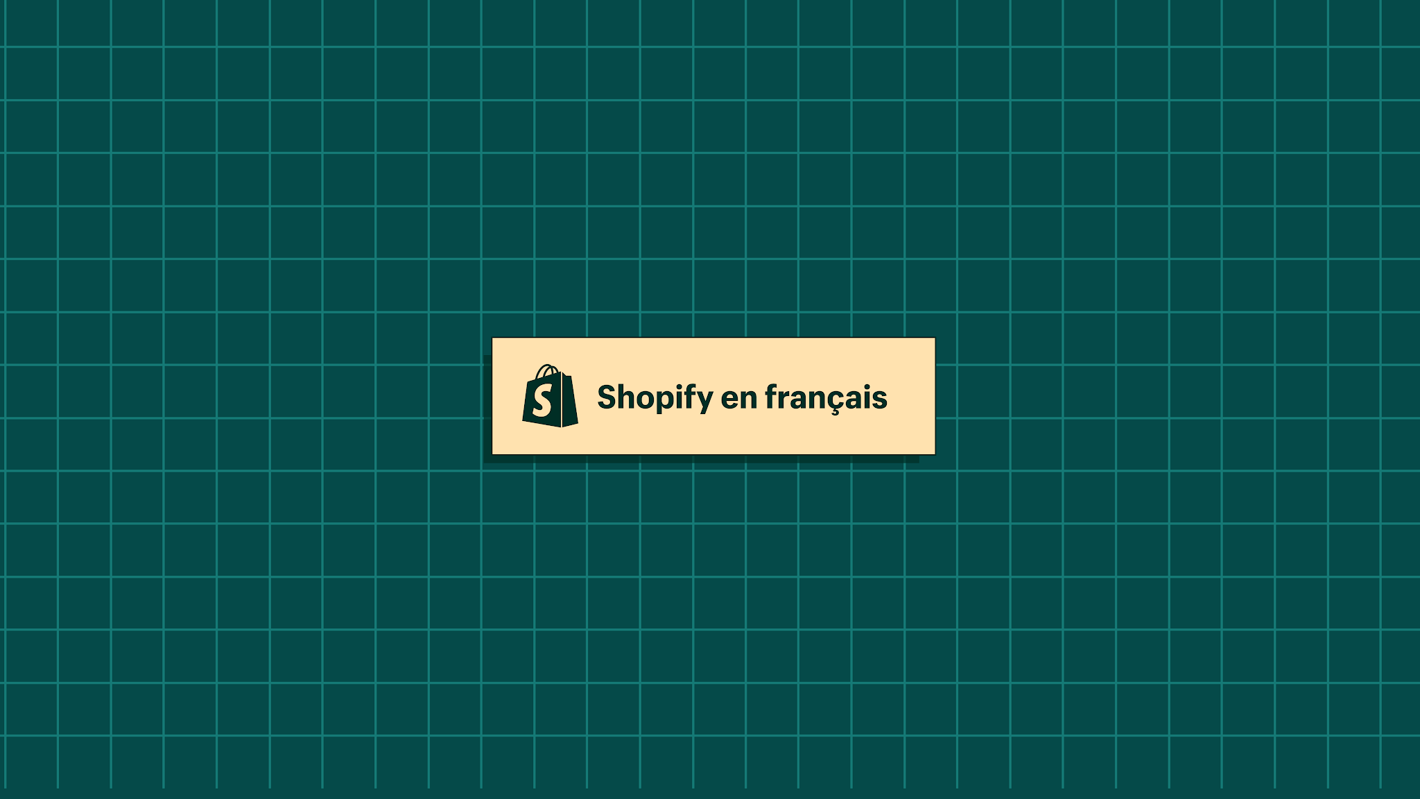 Shopify - Français YouTube banner