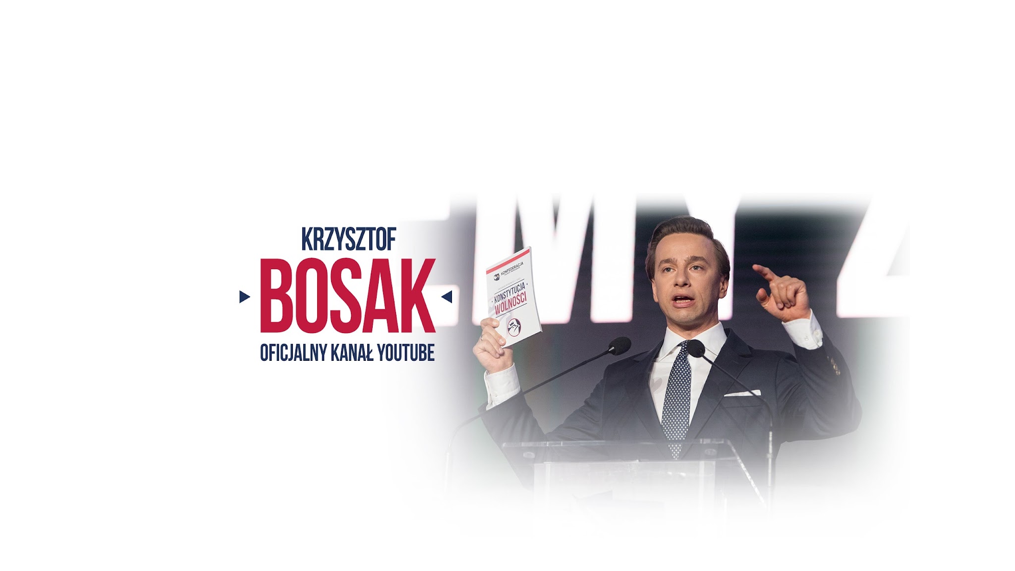 Krzysztof Bosak YouTube banner