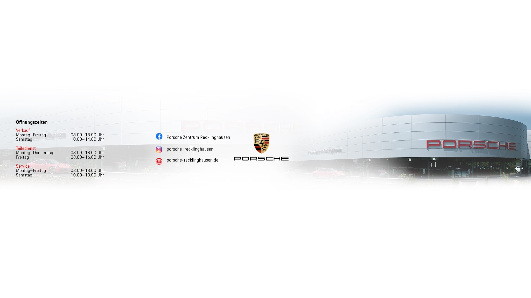 Porsche Zentrum Recklinghausen YouTube banner