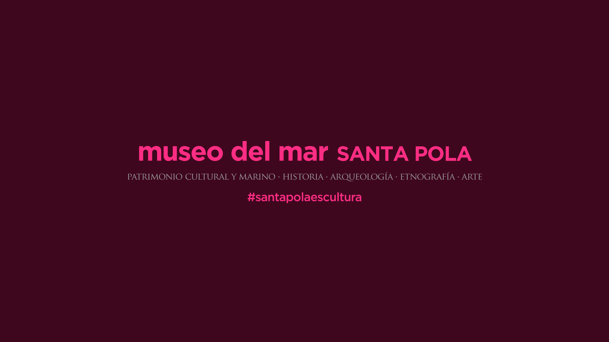 Museo del Mar Santa Pola YouTube banner