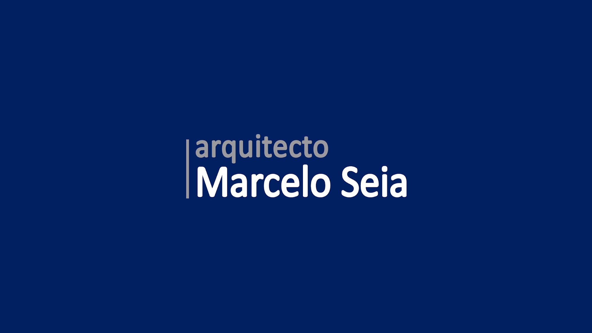 Arquitecto Marcelo Seia YouTube banner