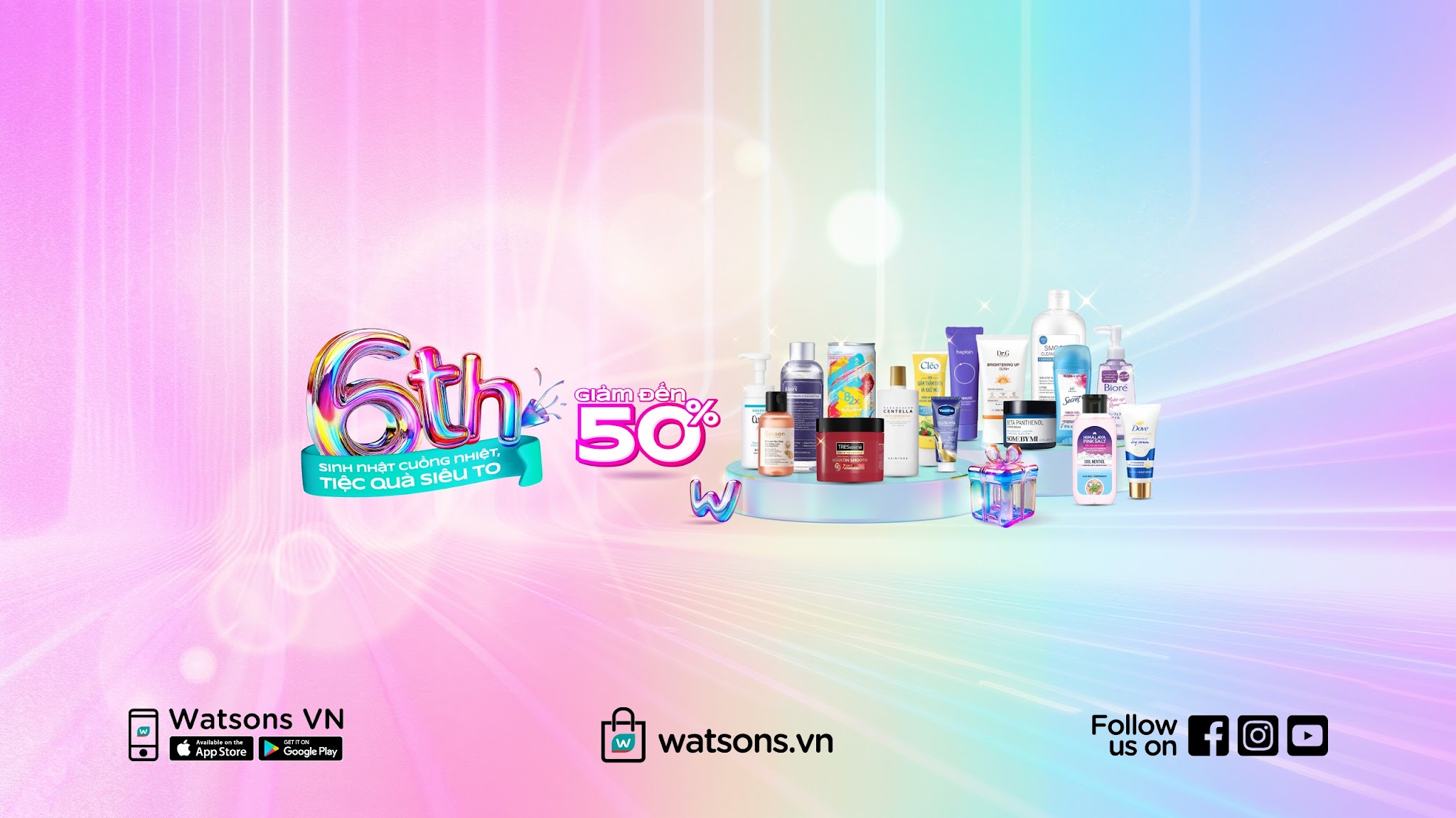 Watsons Vietnam YouTube banner