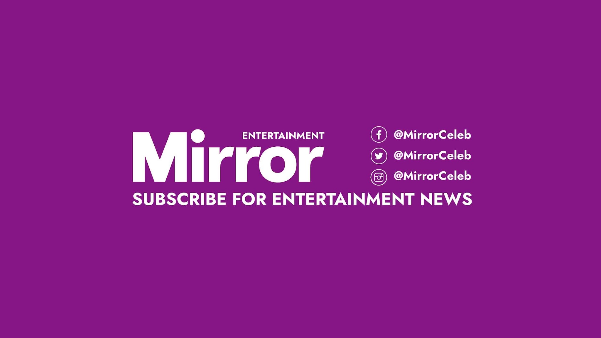 Mirror Entertainment YouTube banner