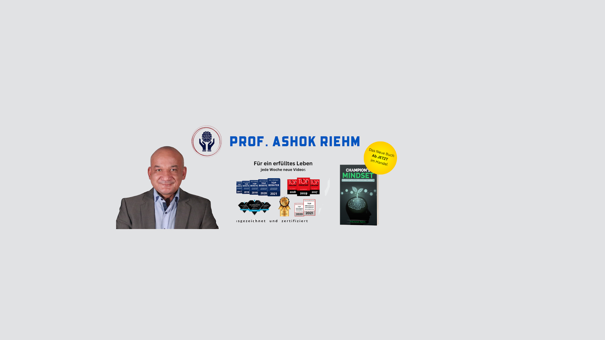 Prof. Ashok Riehm - Coaching YouTube banner