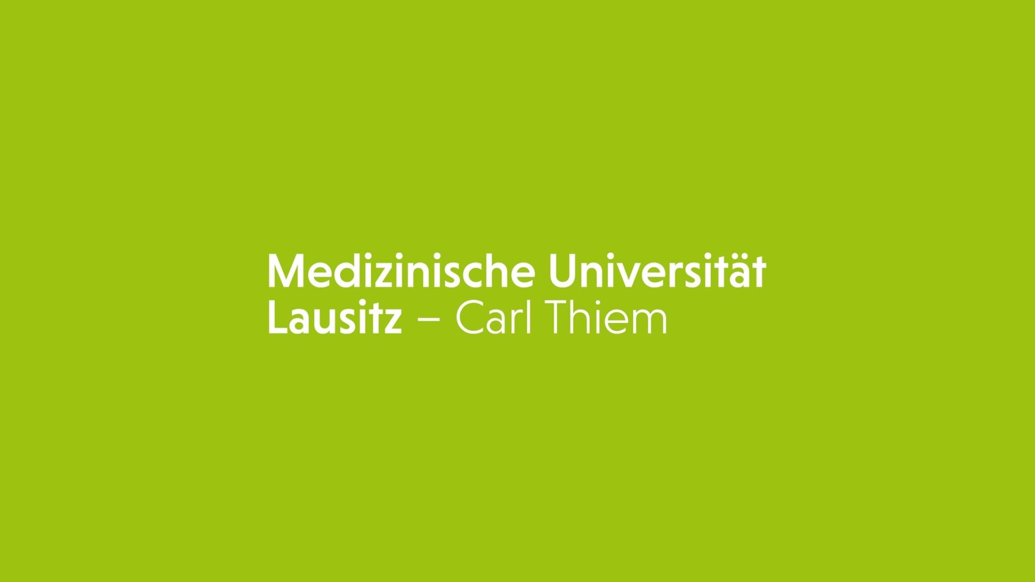 Medizinische Universität Lausitz – Carl Thiem YouTube banner
