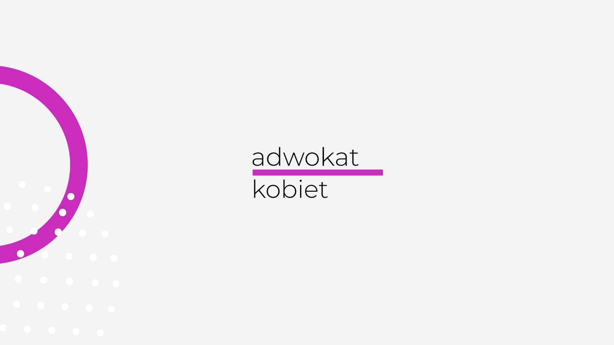 Adwokat Kobiet Aleksandra Wejdelek-Bziuk YouTube banner