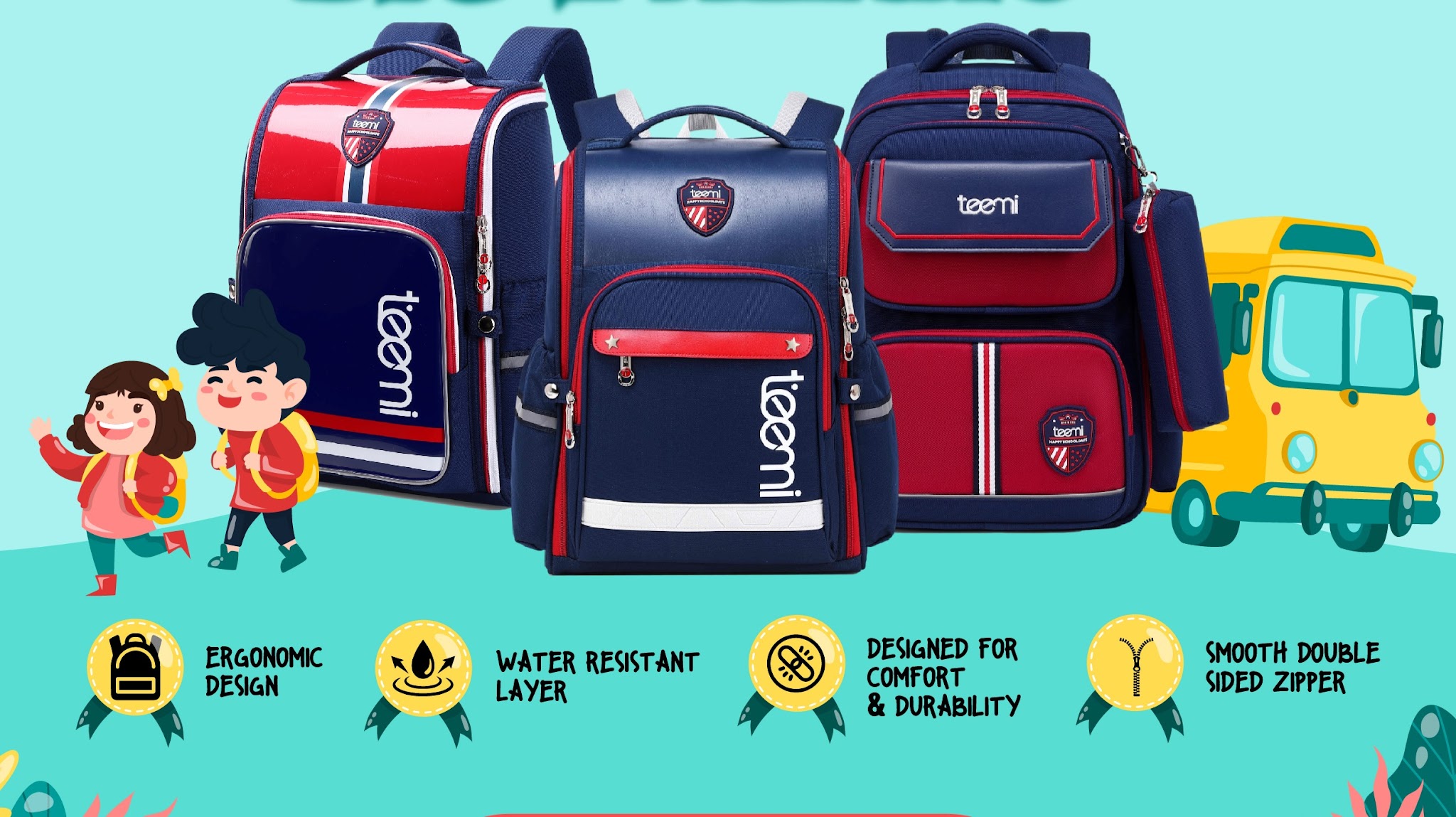 Teemi School Bag YouTube banner