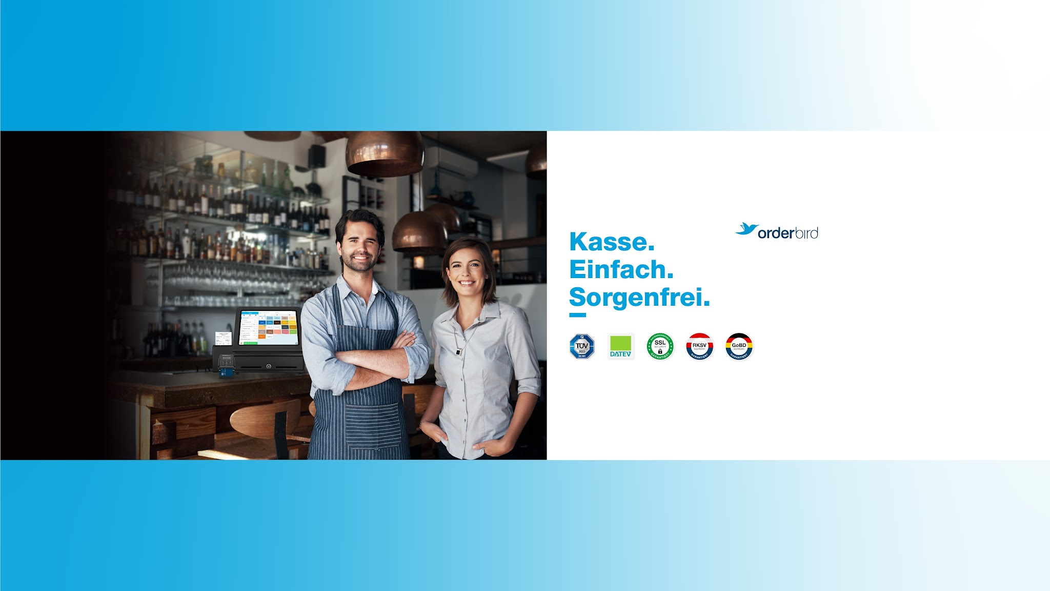 orderbird – Kasse. Einfach. Sorgenfrei. YouTube banner