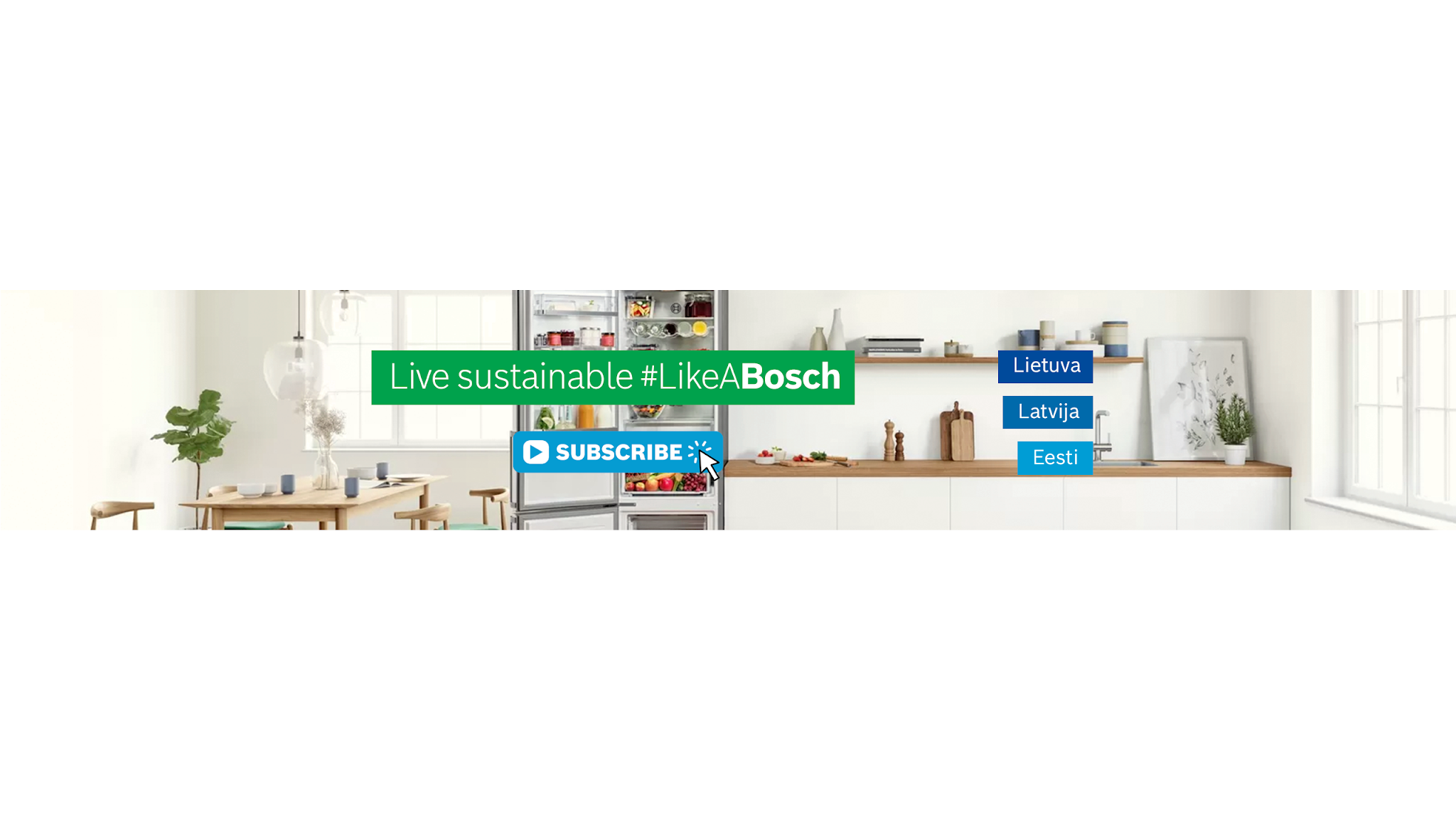 Bosch Home Baltics: Lietuva, Latvija, Eesti YouTube banner
