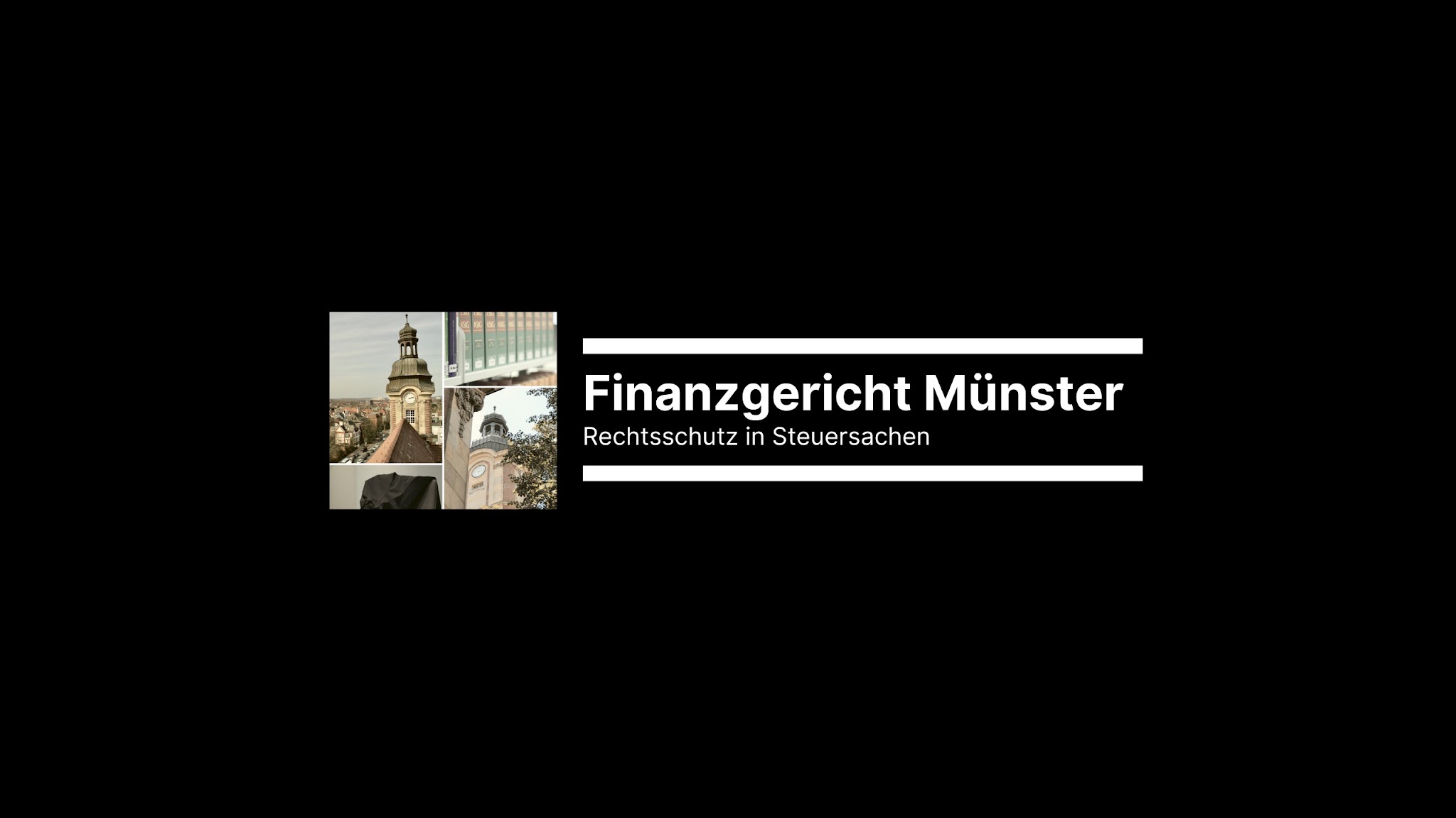 Finanzgericht Münster YouTube banner