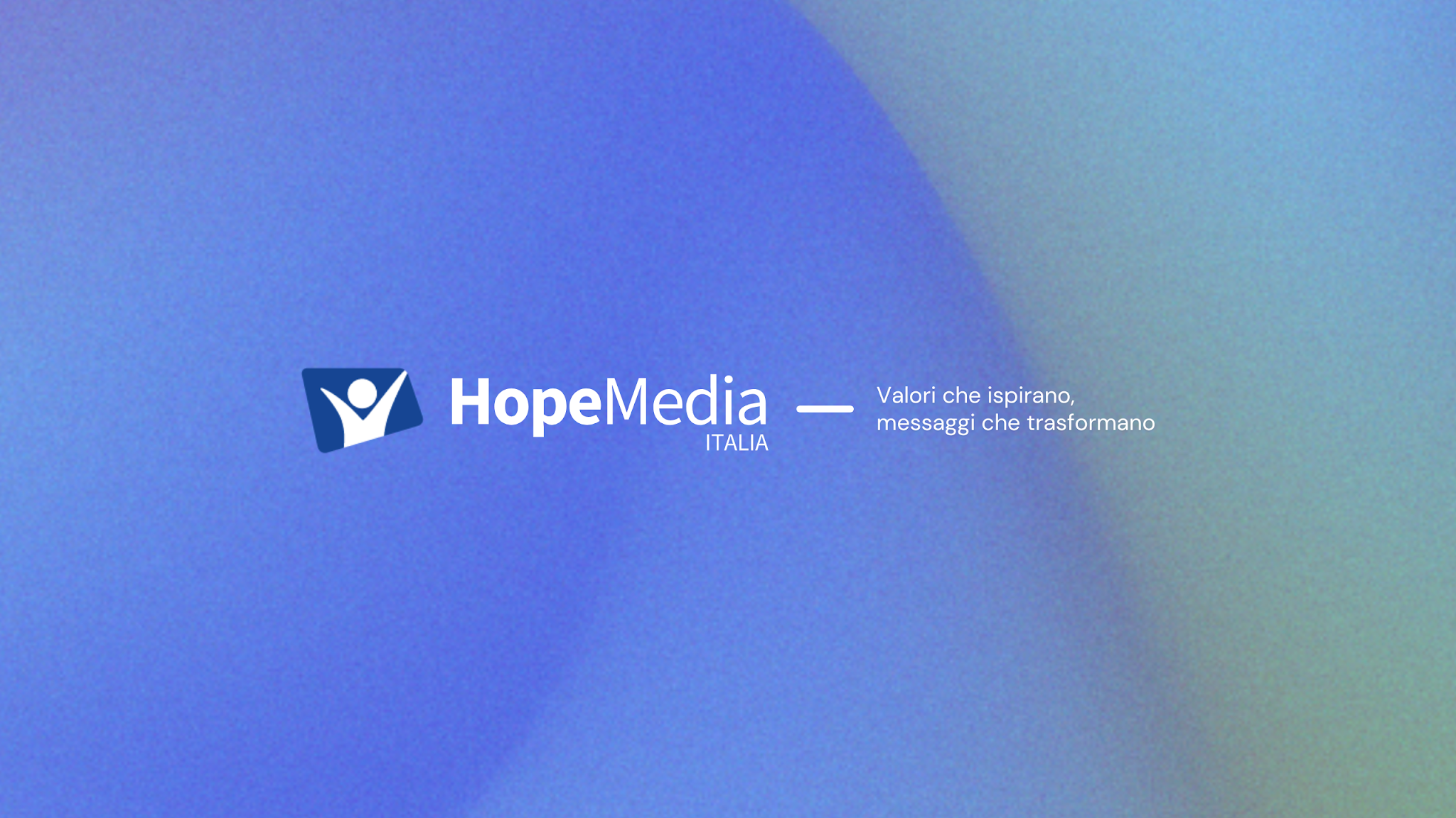 HopeMedia Italia YouTube banner