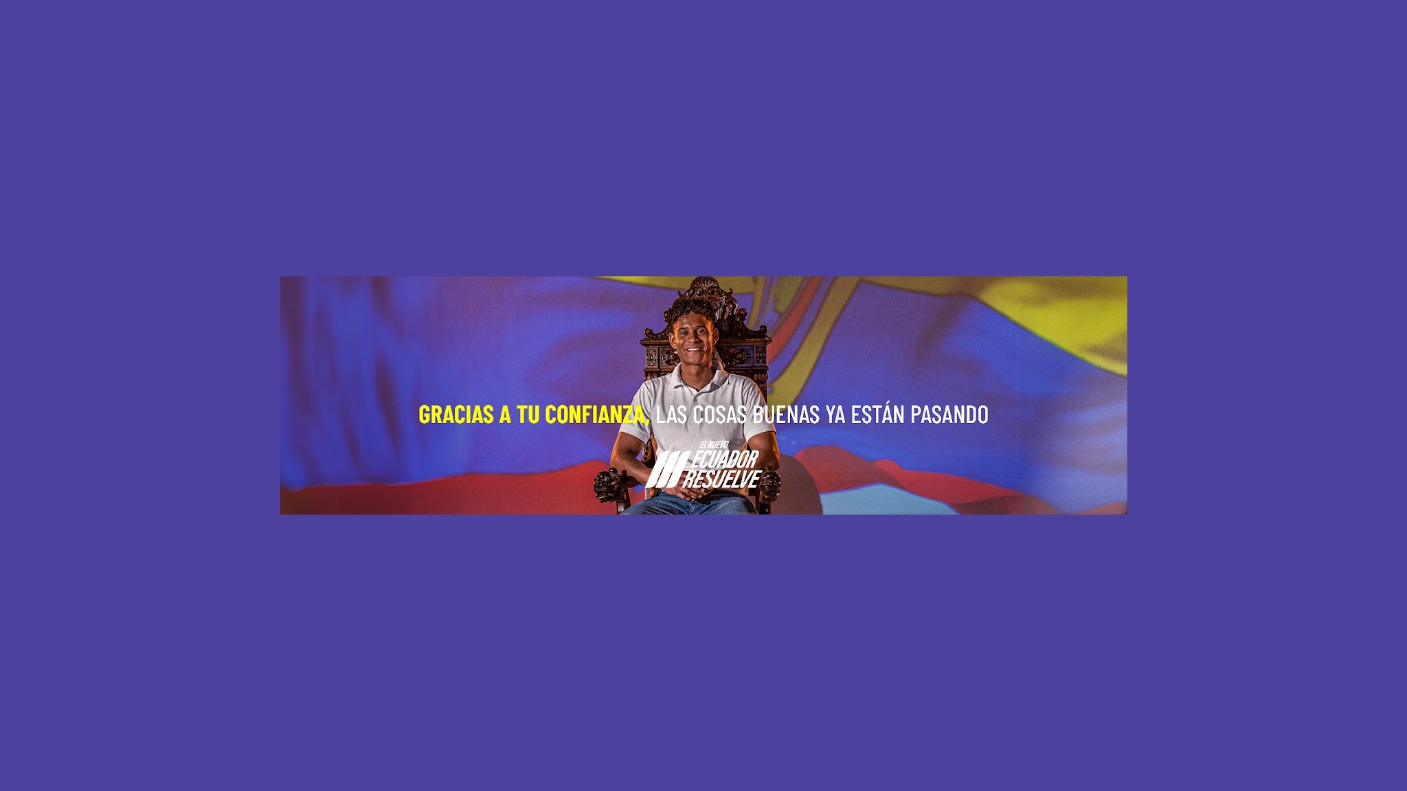 Presidencia de la República del Ecuador ©SECOM YouTube banner