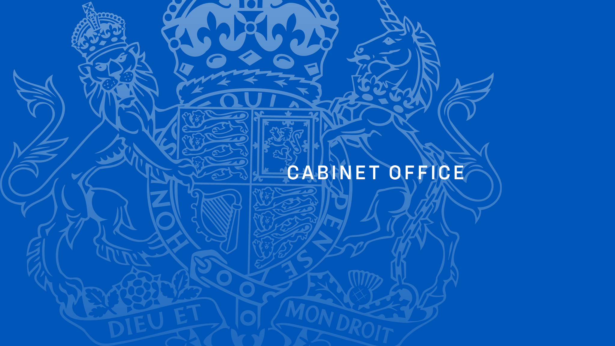Cabinet Office YouTube banner