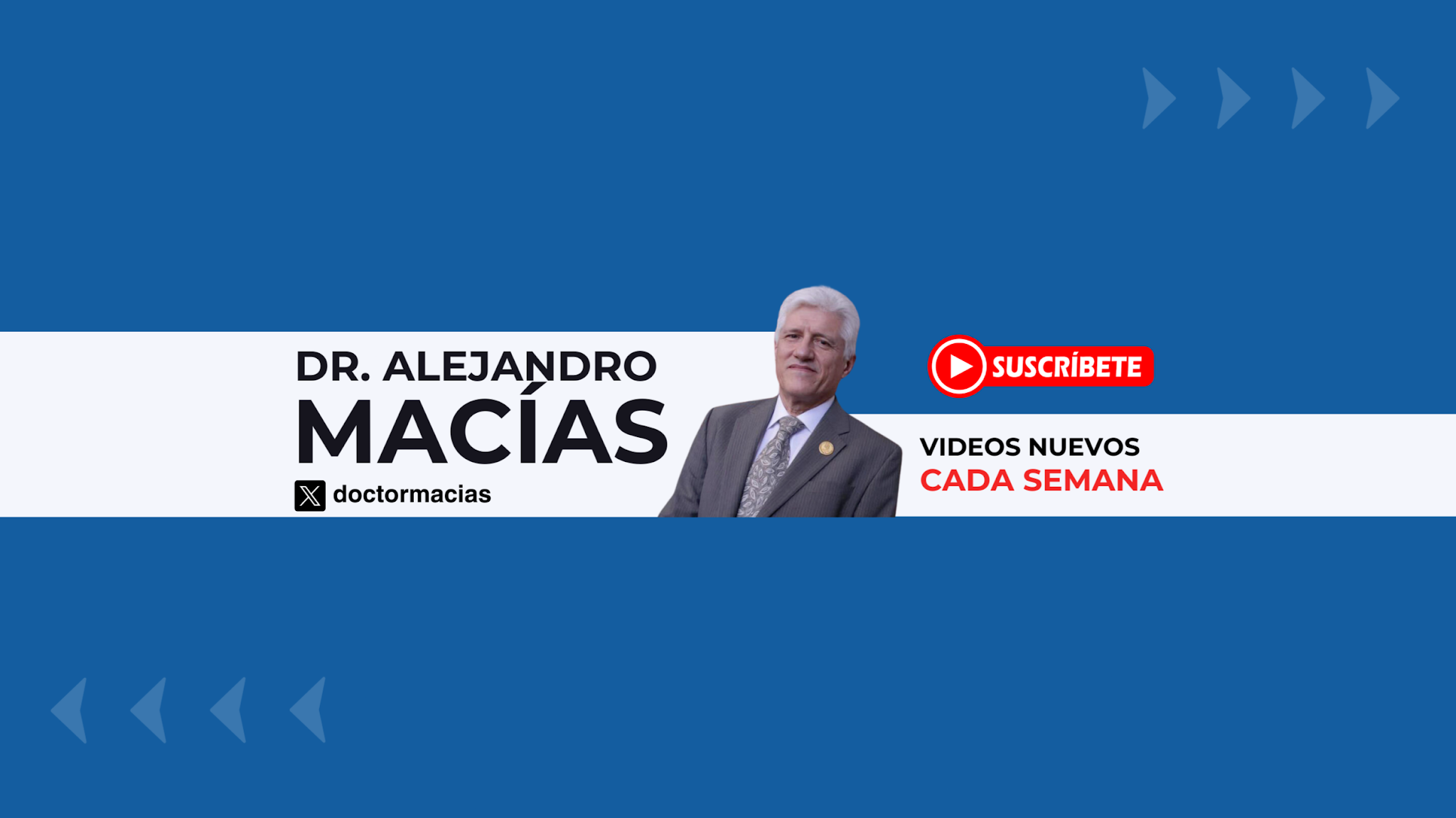 Dr. Alejandro Macías YouTube banner