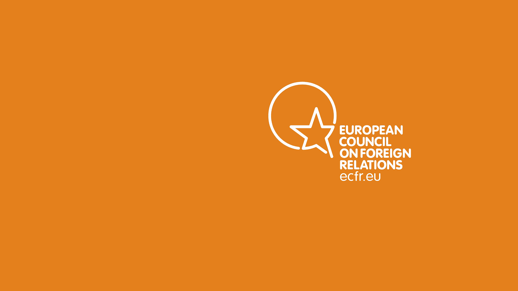 ECFR YouTube banner