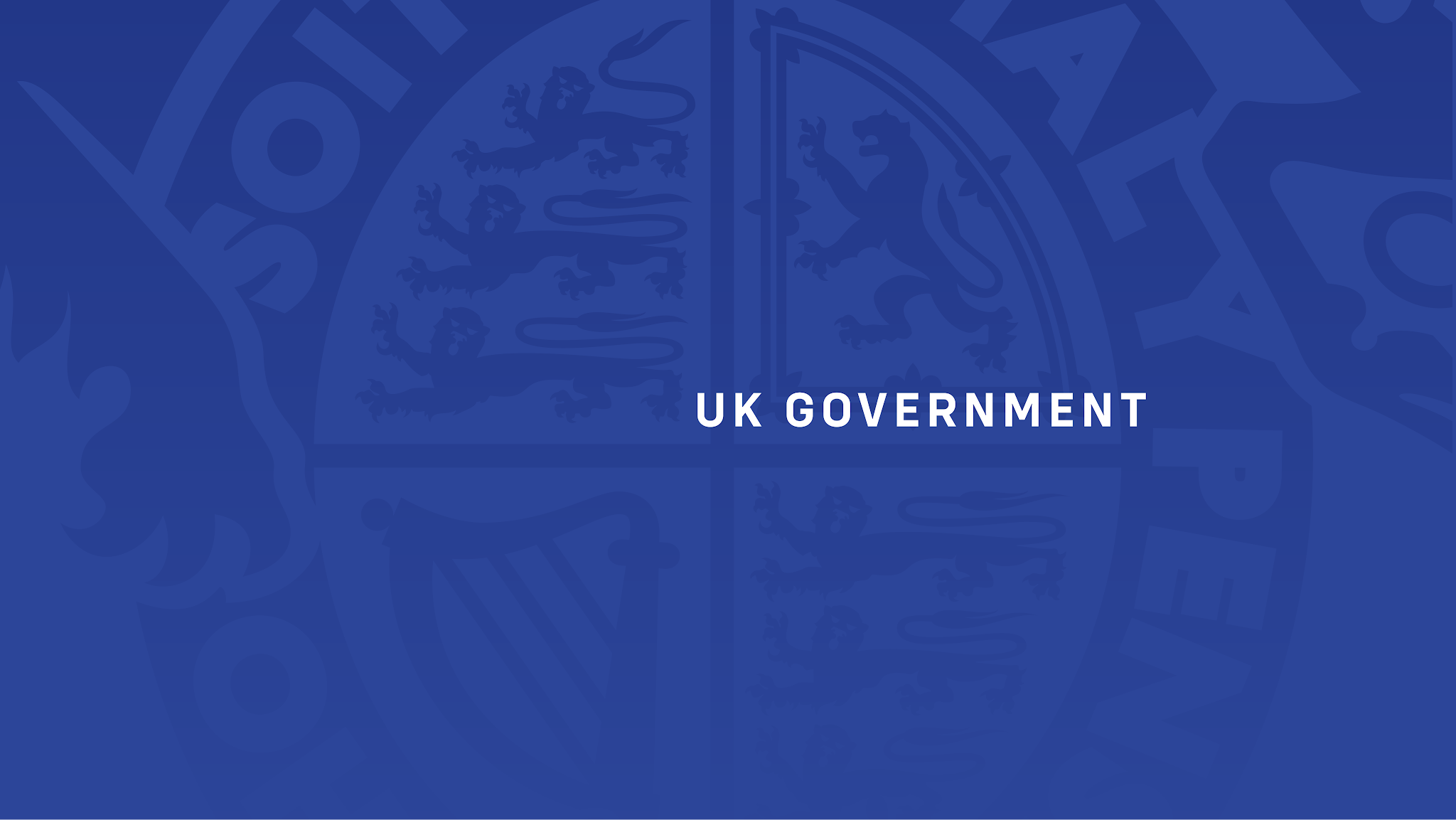 UK Government YouTube banner