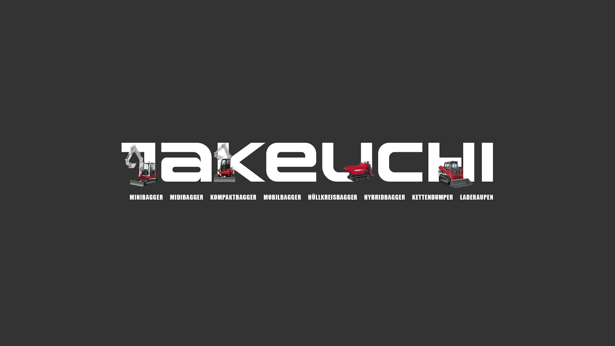 Takeuchi Baumaschinen YouTube banner