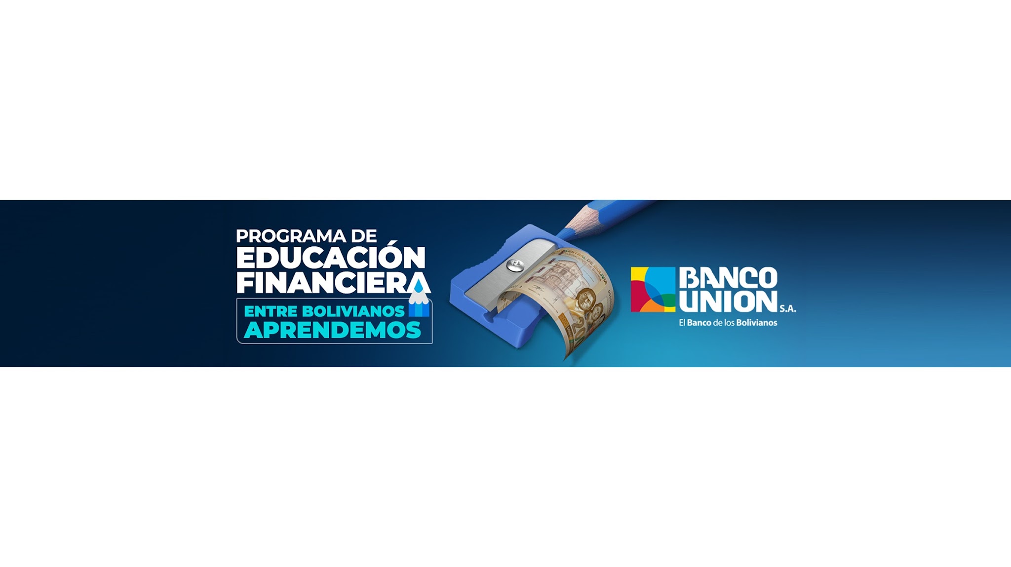 Programa de Educación Financiera de Banco Unión YouTube banner