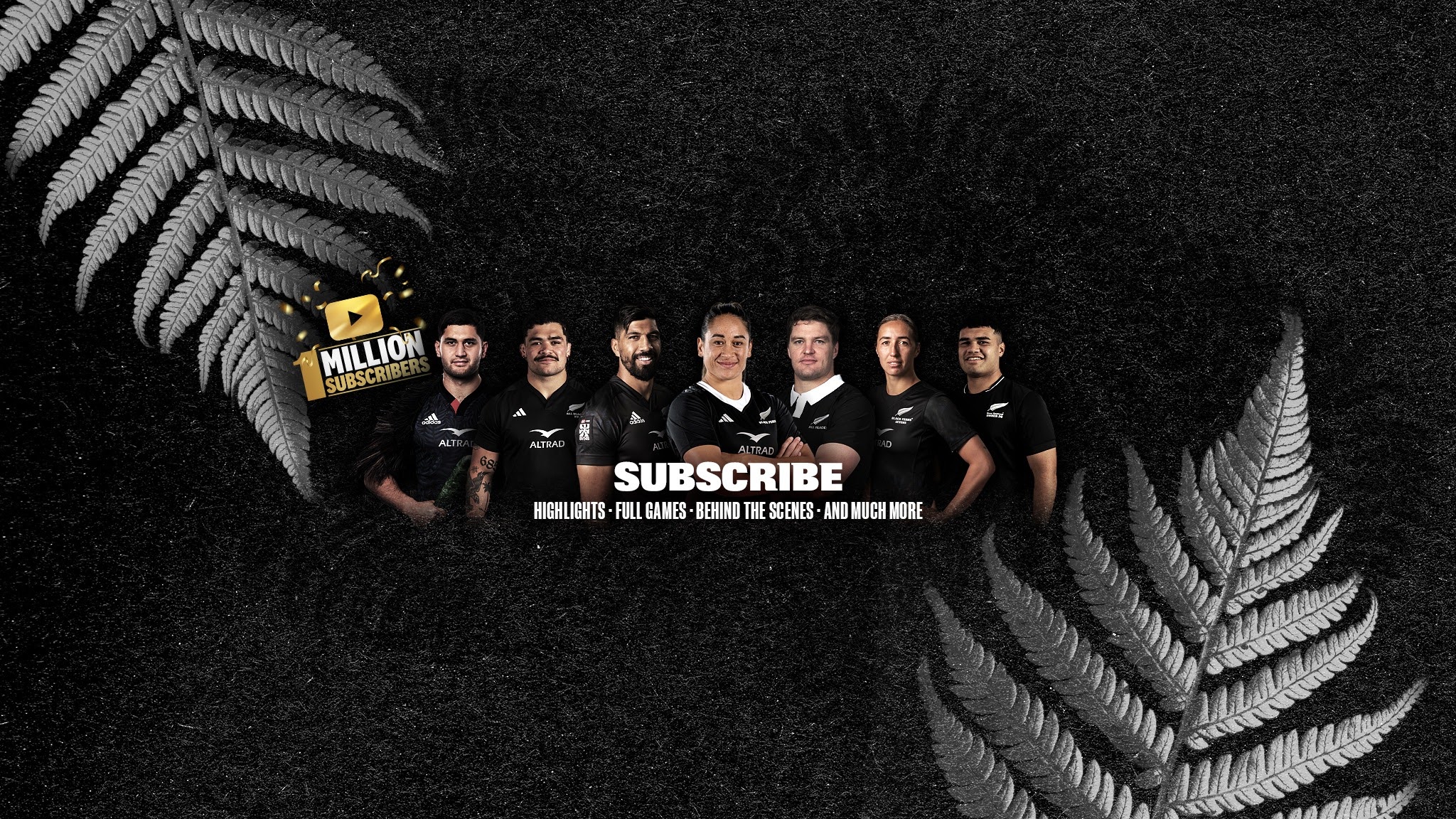 All Blacks YouTube banner