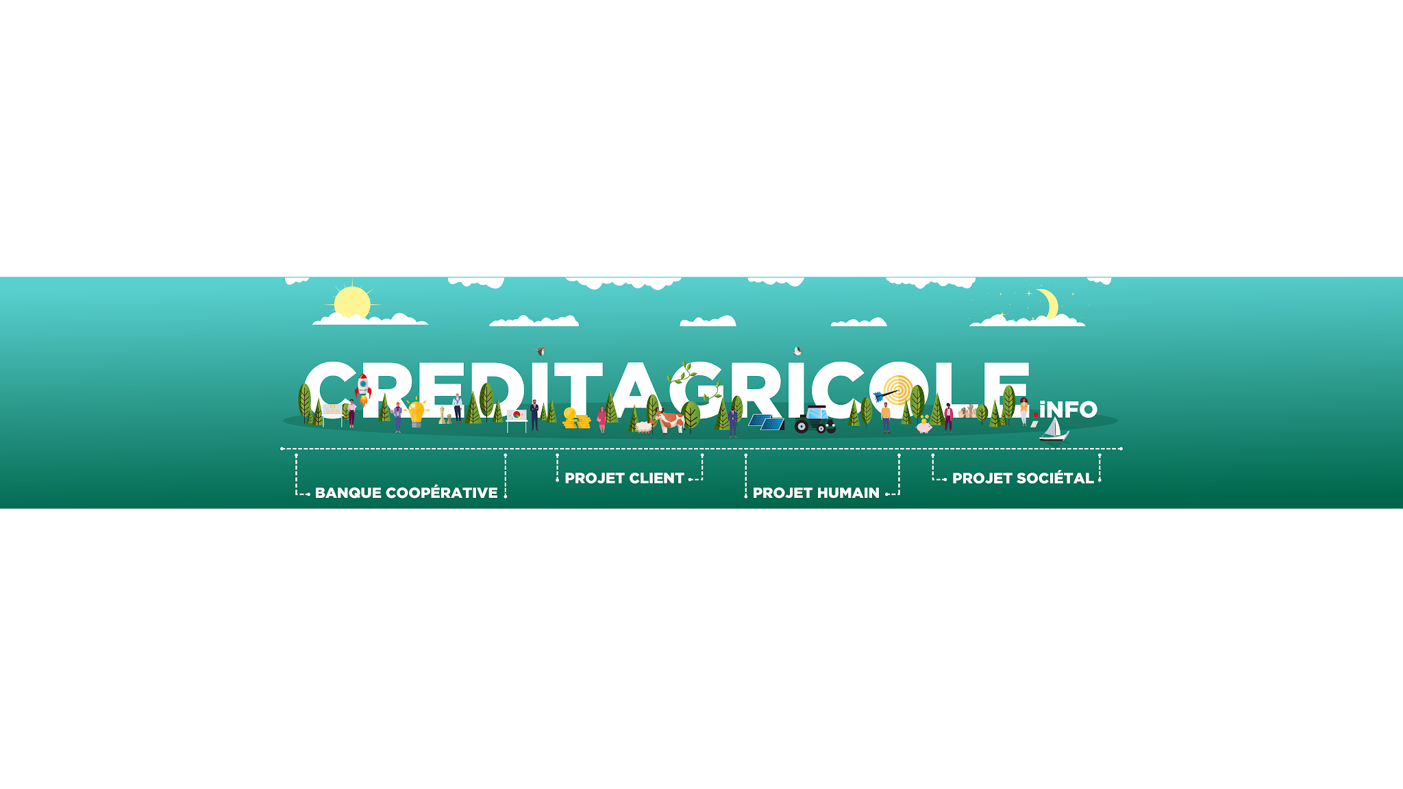 Credit Agricole Info - Agir chaque jour YouTube banner