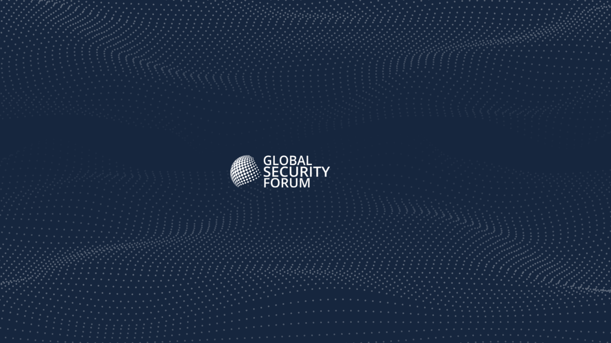 Global Security Forum YouTube banner