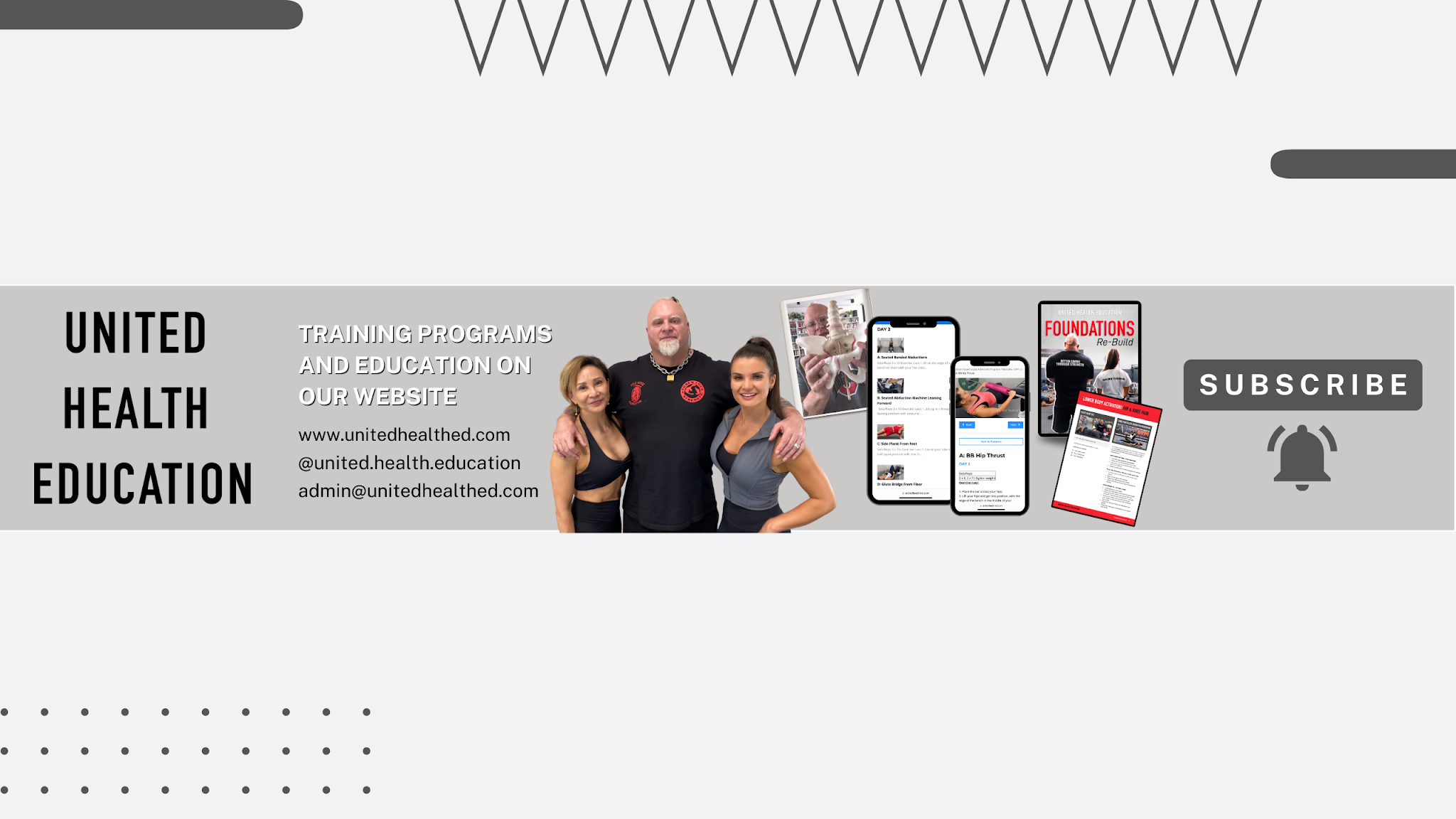 United Health Education YouTube banner