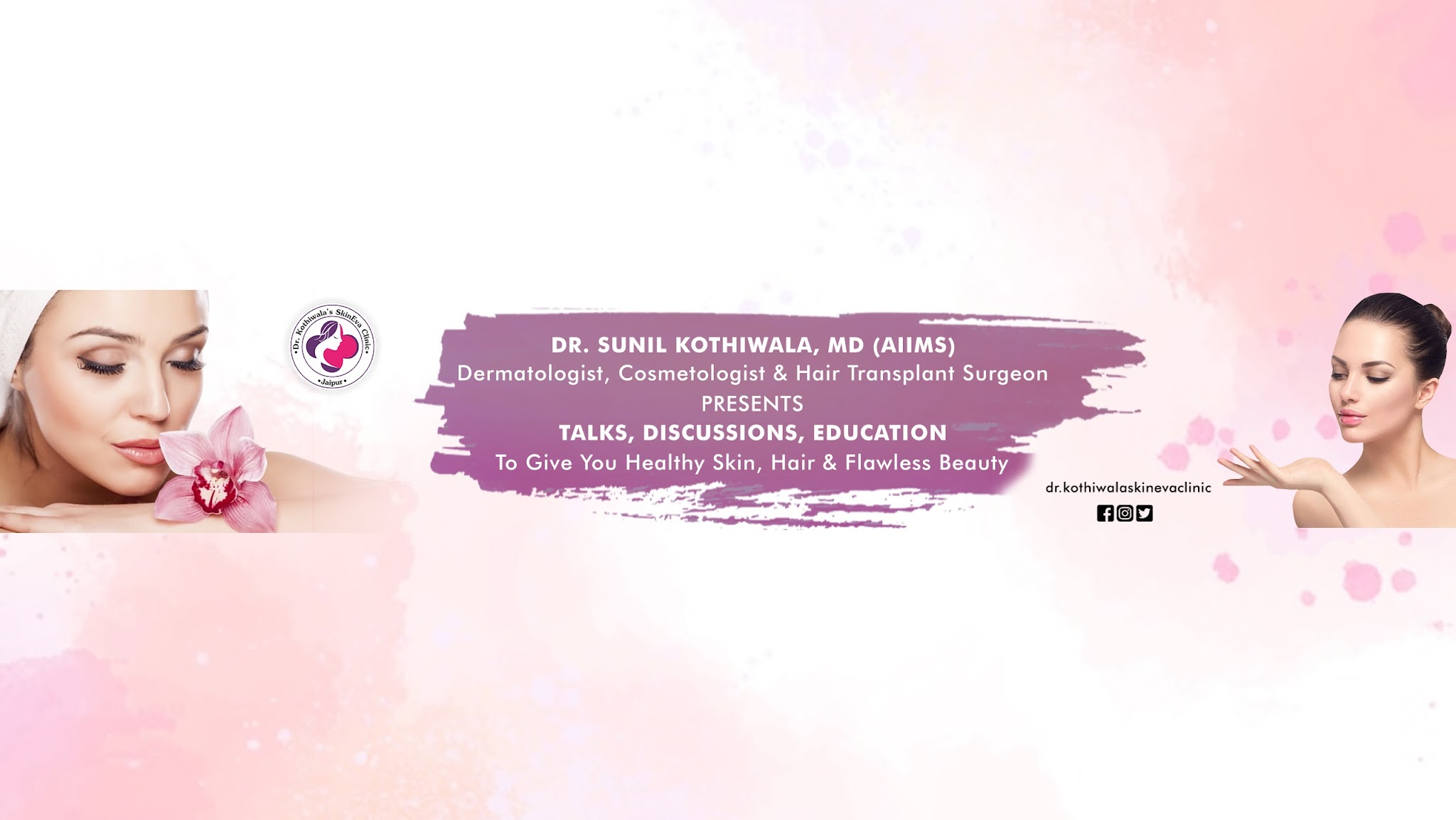 SkinEva Clinic Dr. Sunil Kothiwala YouTube banner