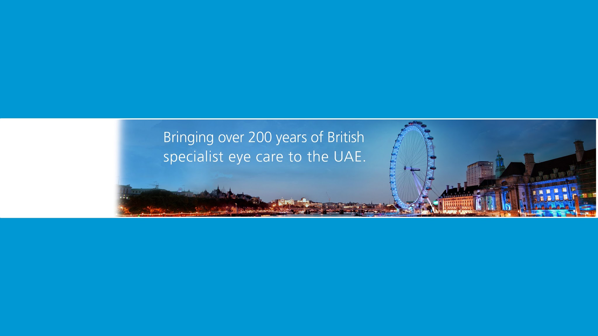 Moorfields Eye Hospitals UAE YouTube banner