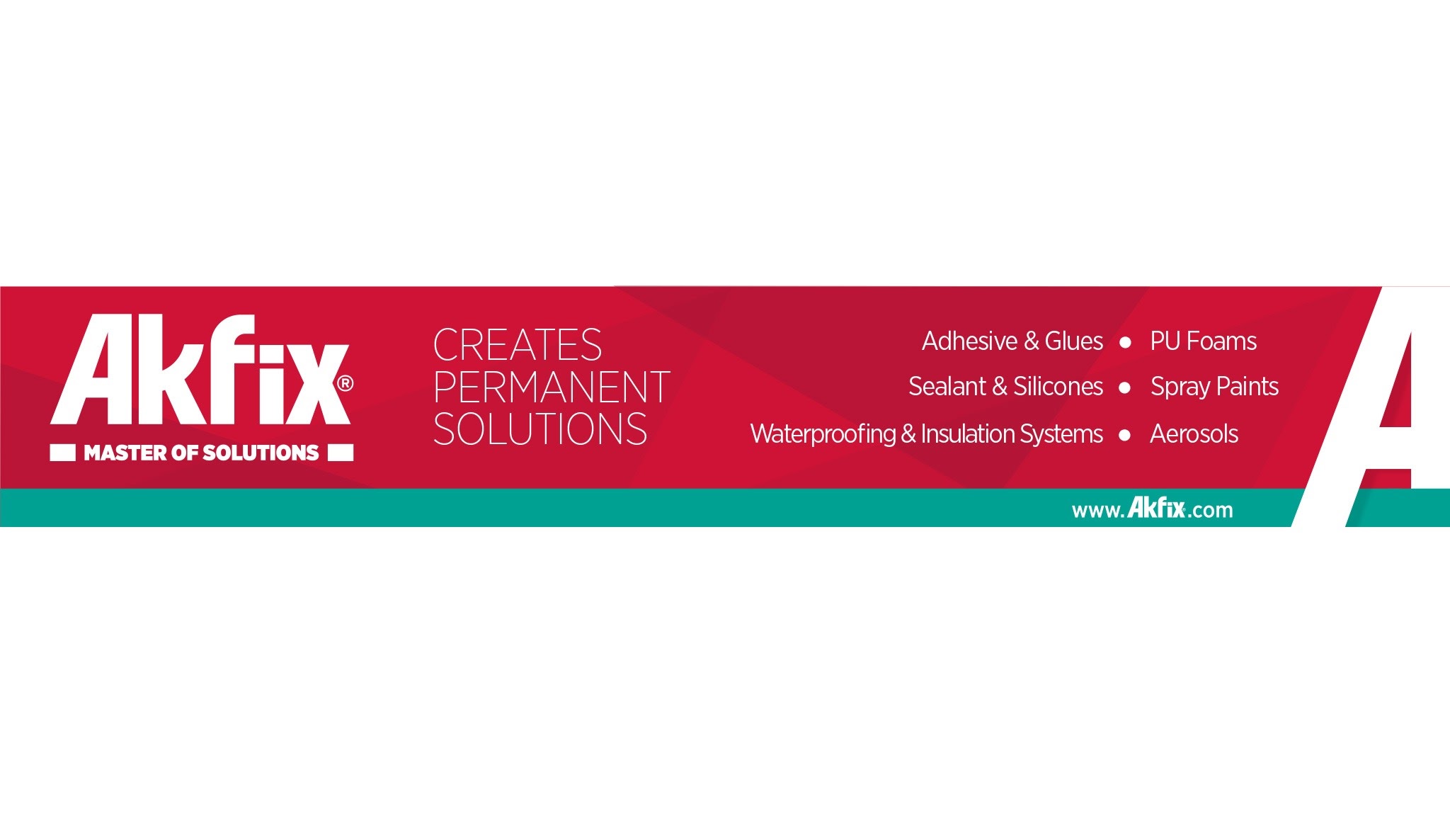 Akfix Sealants and Adhesives YouTube banner