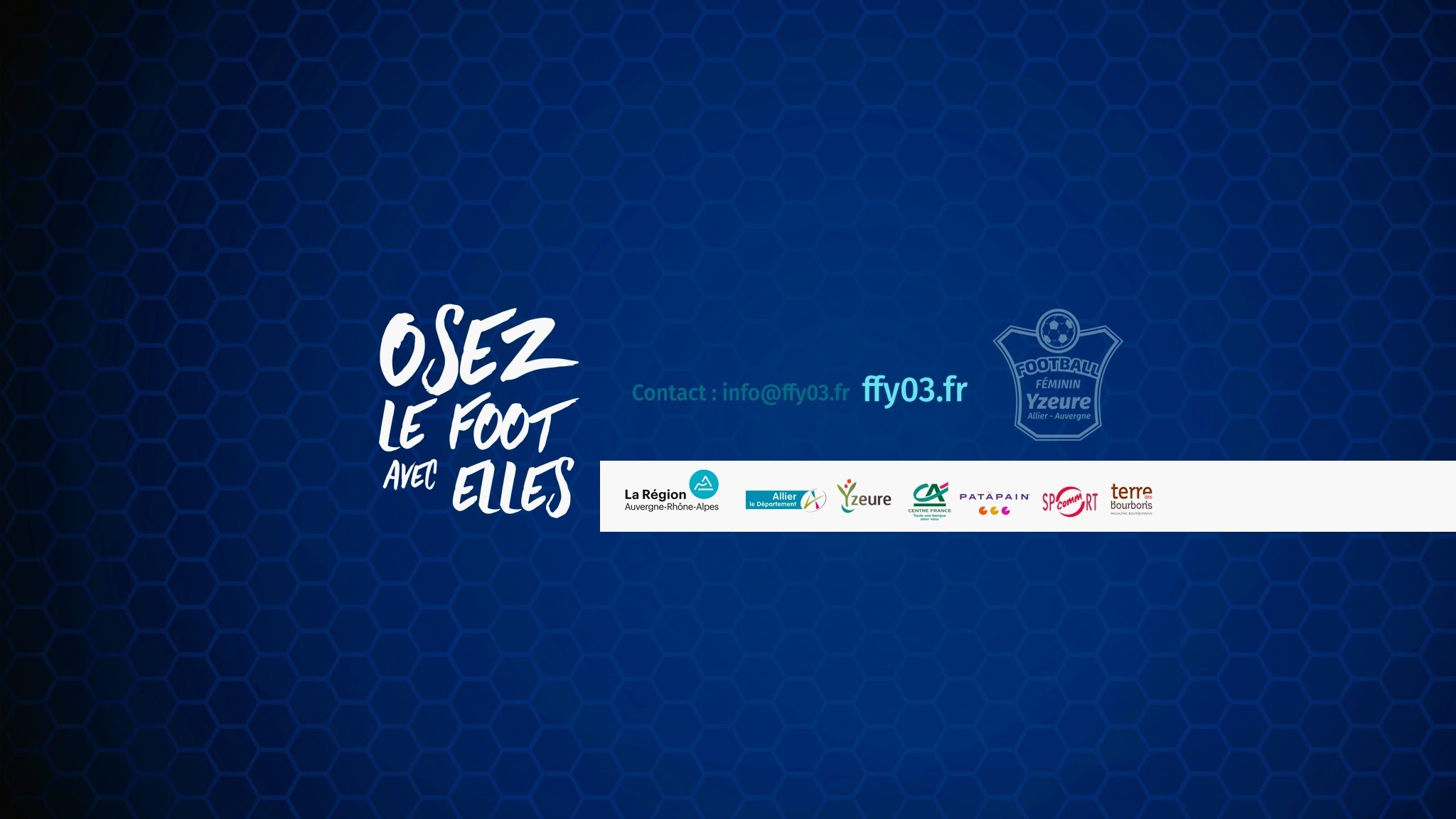 Football féminin Yzeure YouTube banner