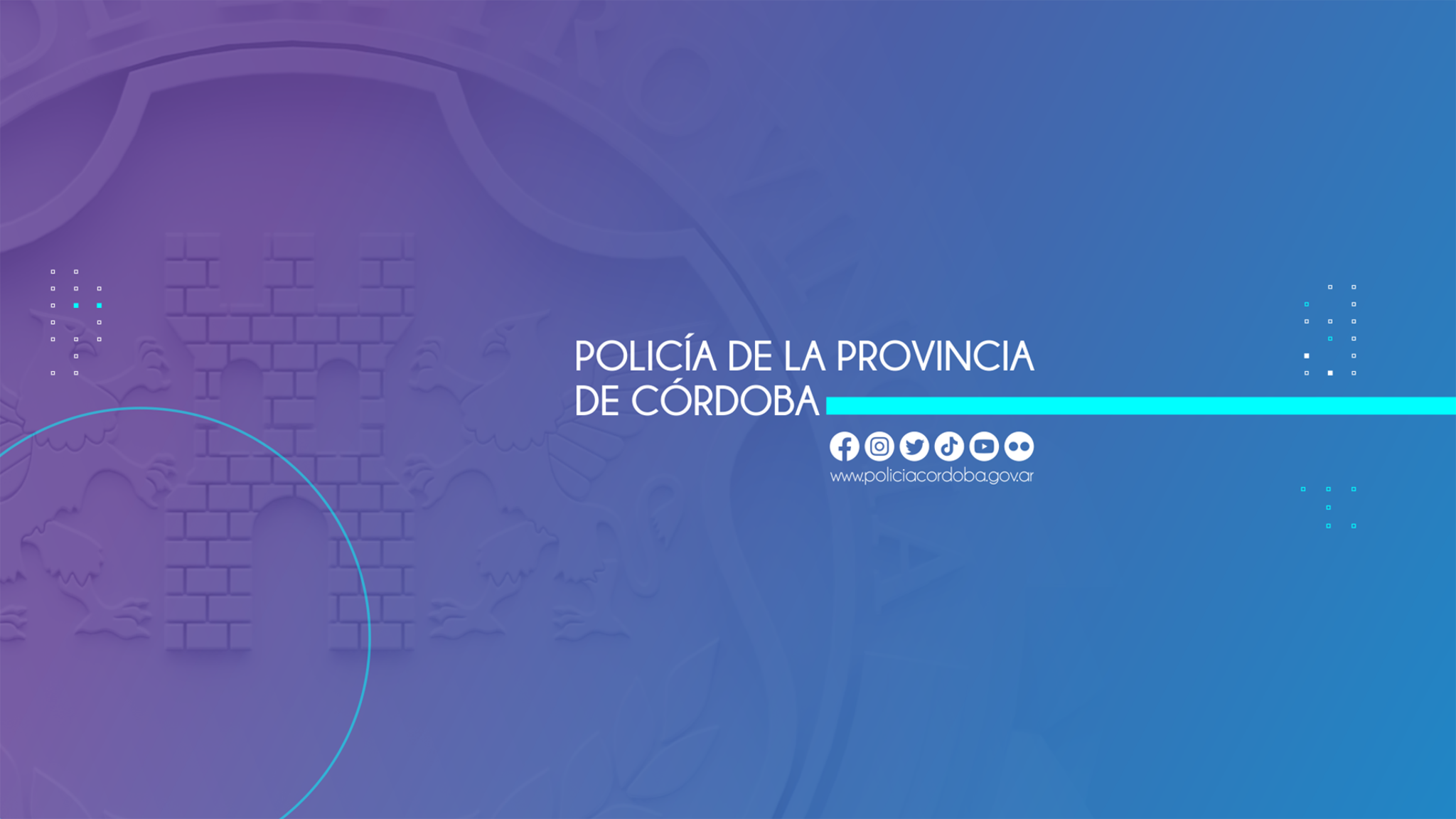 Policía de Córdoba YouTube banner