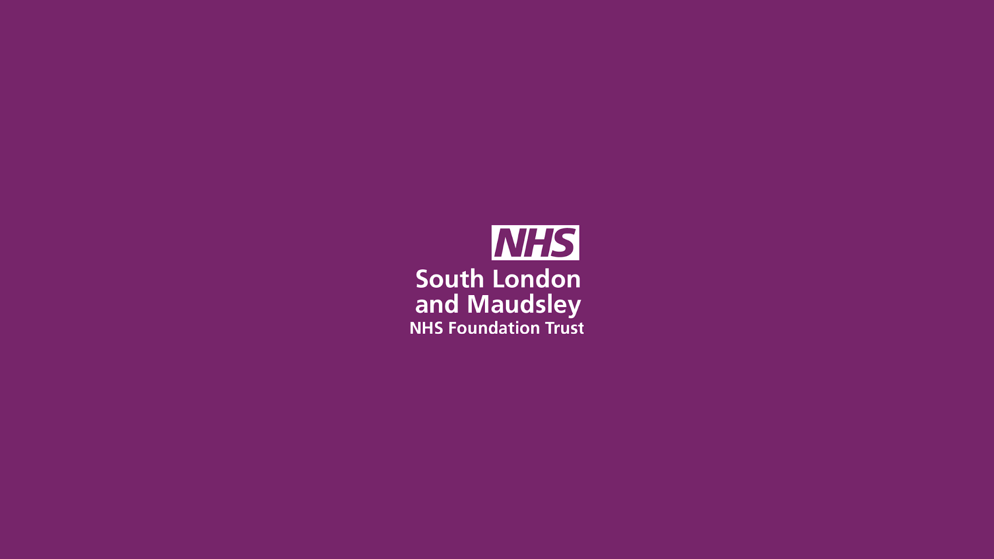 Maudsley NHS YouTube banner