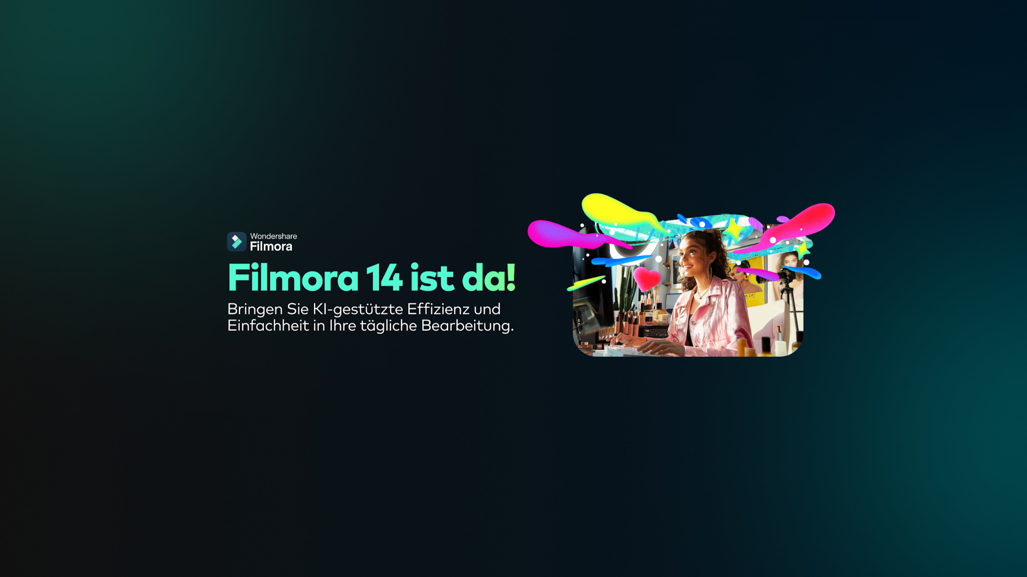 Wondershare Filmora Video Editor Deutsch YouTube banner