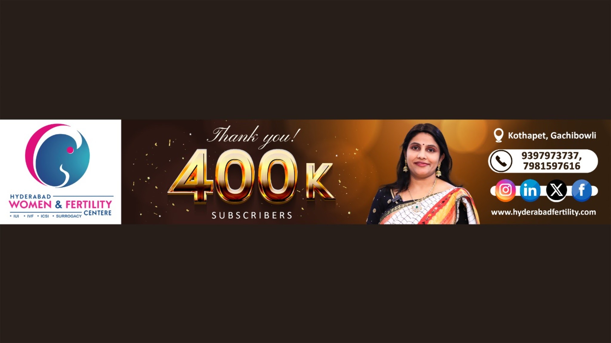 Hyderabad Fertility Centre YouTube banner