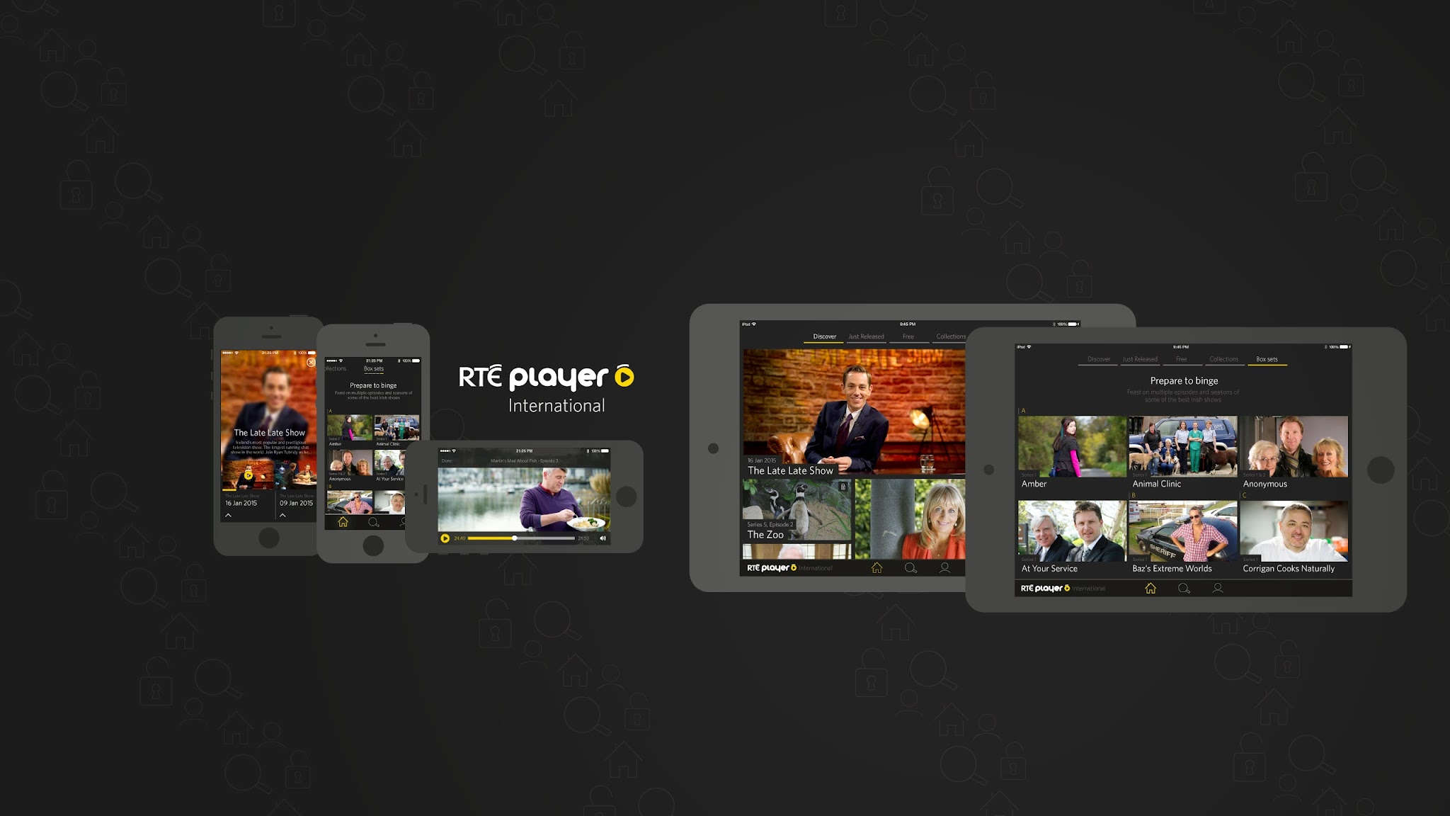 RTÉ Player International YouTube banner