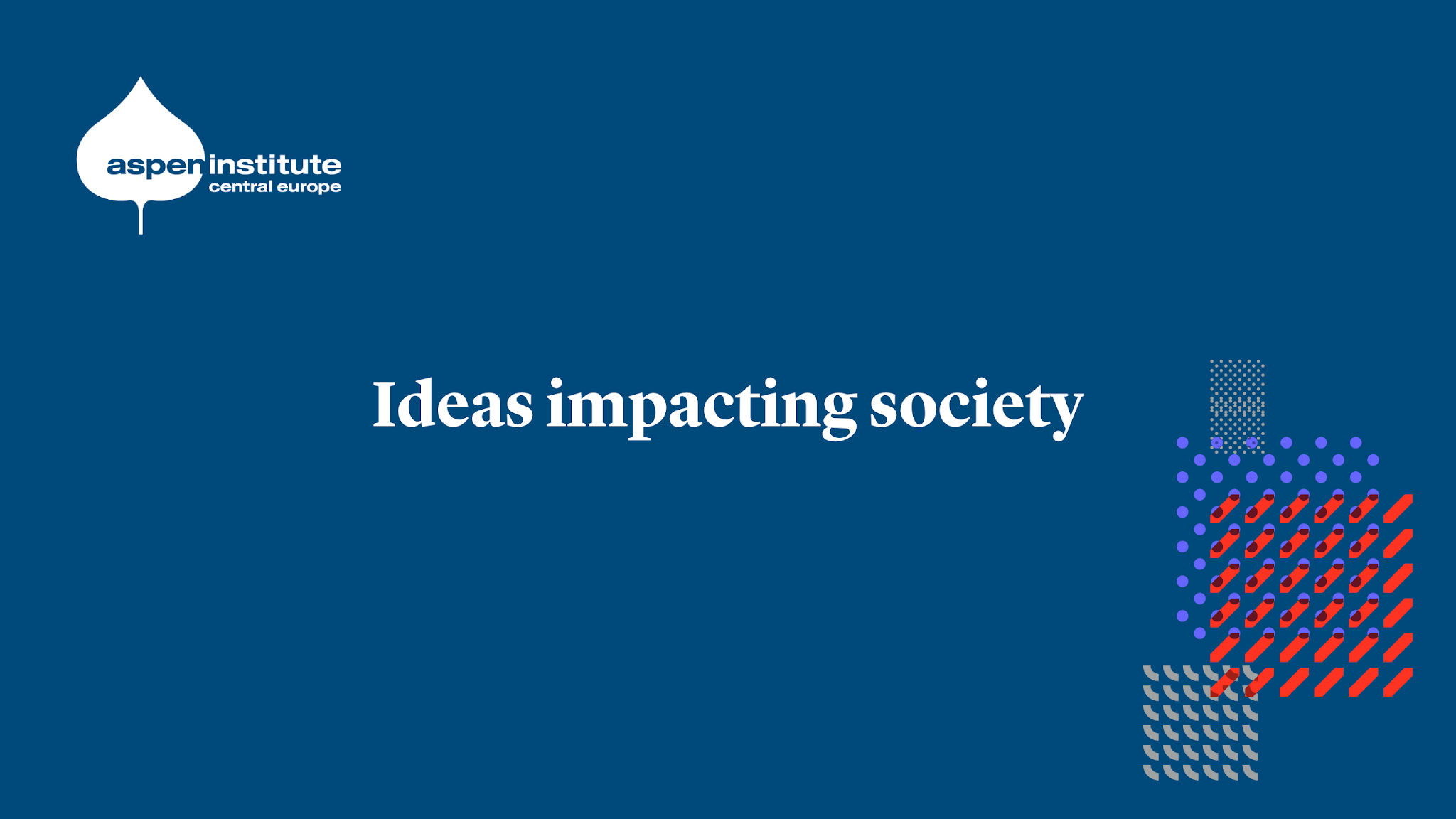 Aspen Institute Central Europe YouTube banner