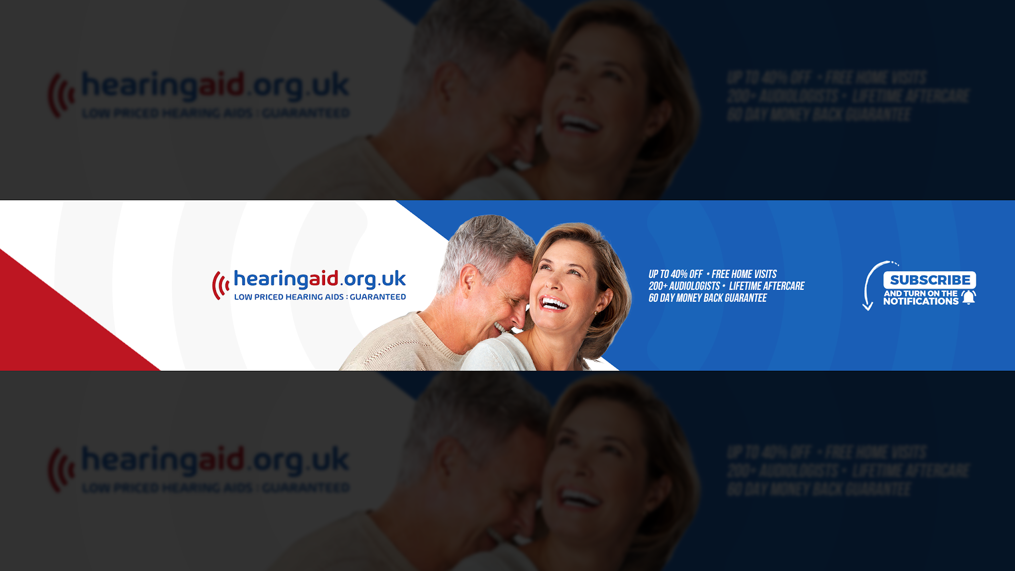 Hearing Aid UK YouTube banner