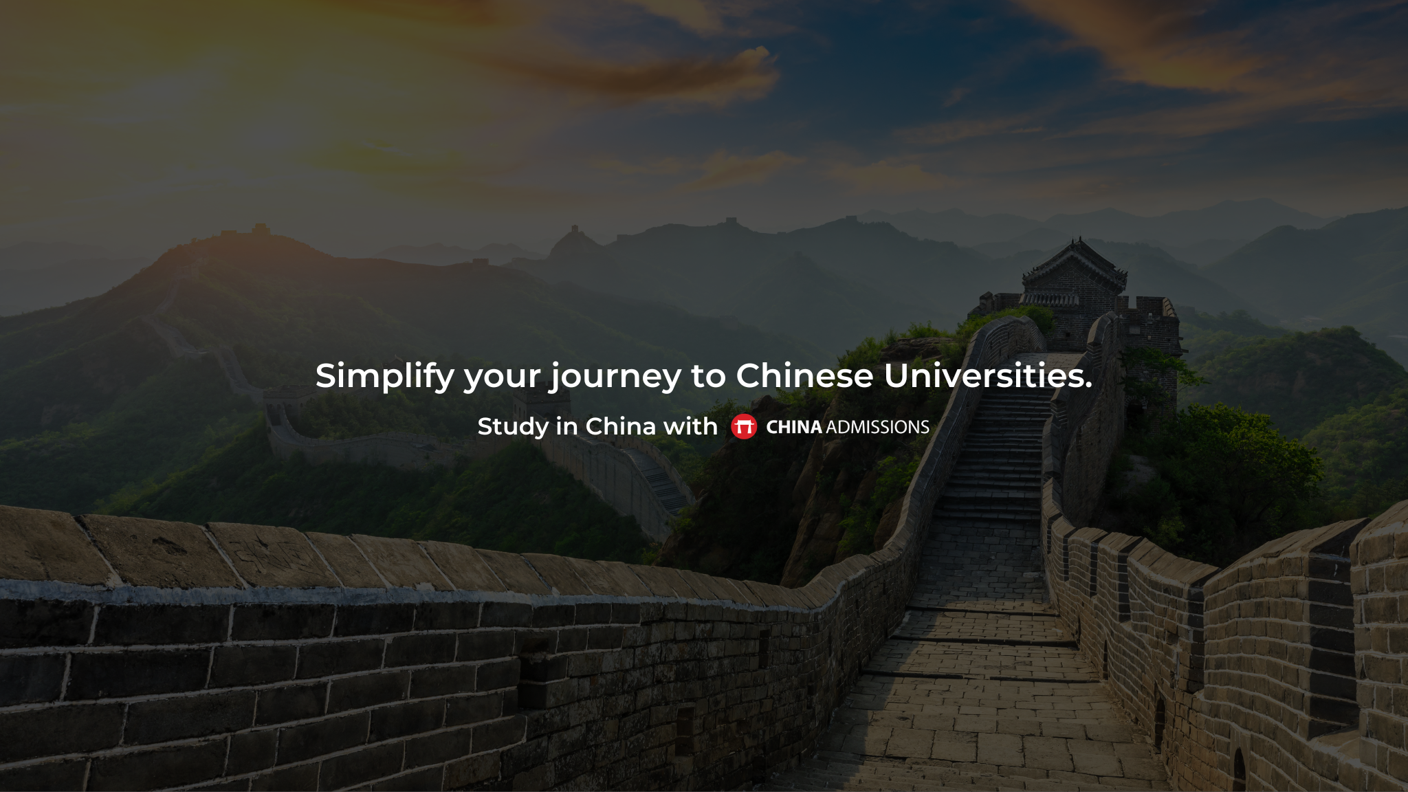 China Admissions YouTube banner