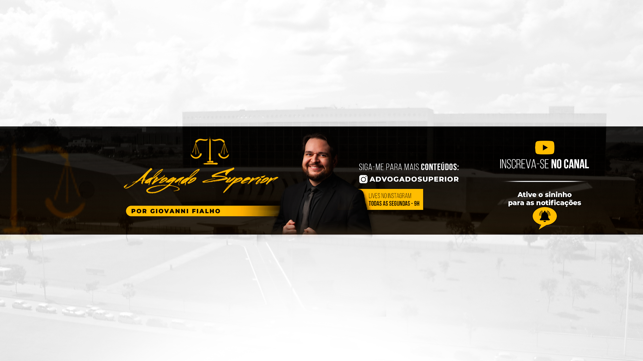 Advogado Superior YouTube banner