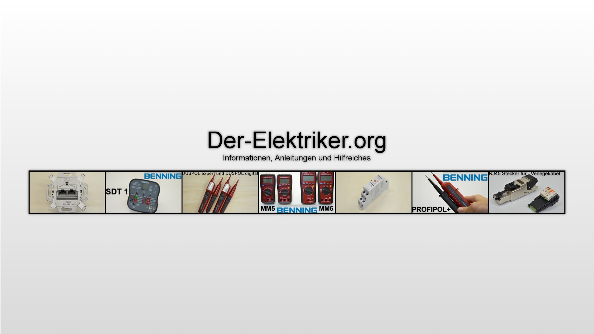 Elektriker - Werkzeug YouTube banner