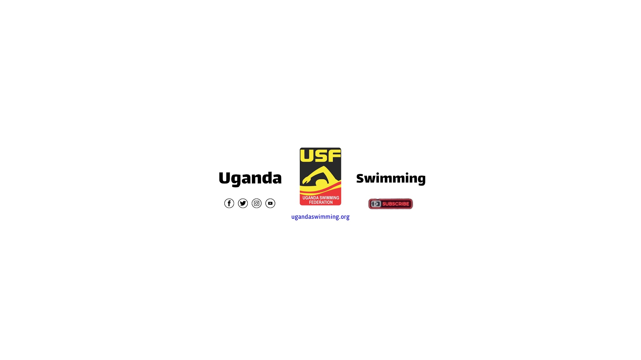 Uganda Swimming Federation YouTube banner