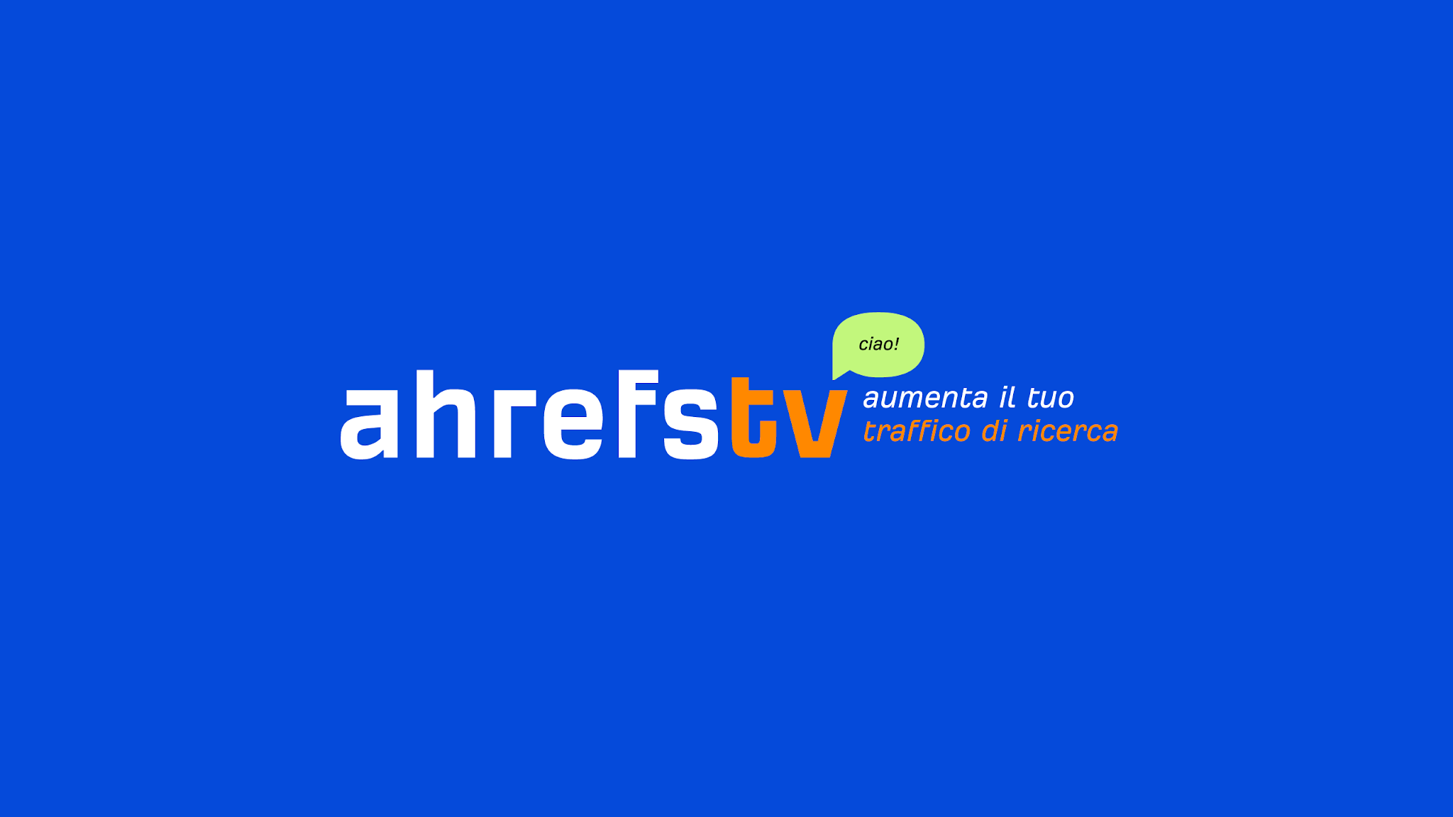 Ahrefs IT YouTube banner