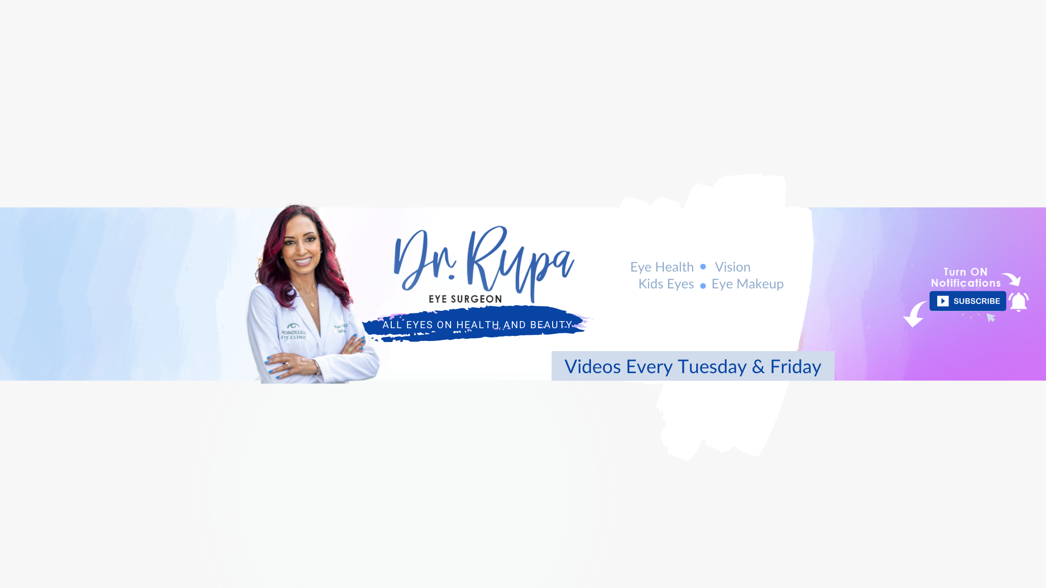 Dr. Rupa Wong YouTube banner