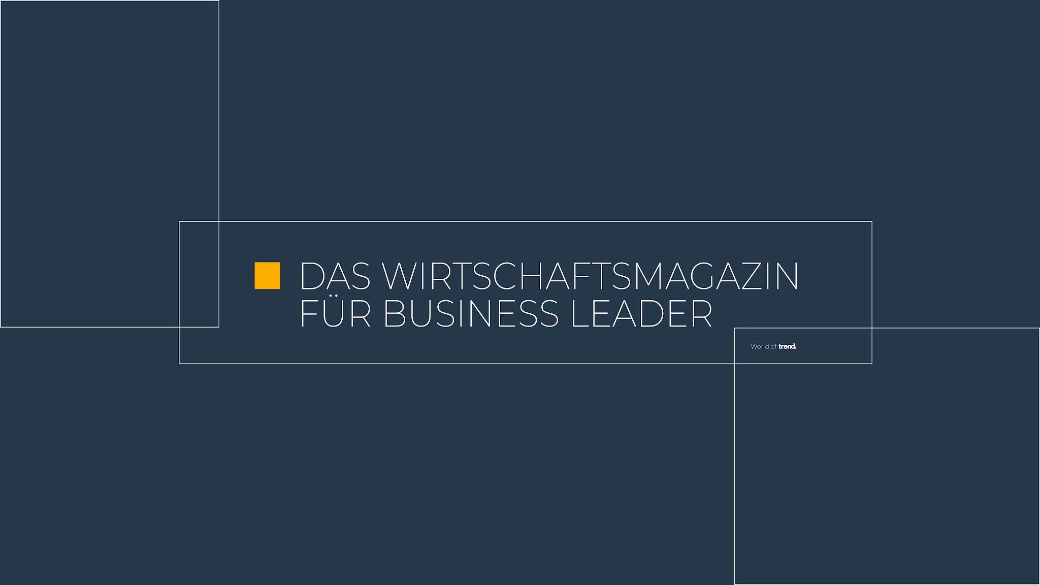 trend. Das Wirtschaftsmagazin für Business Leader YouTube banner