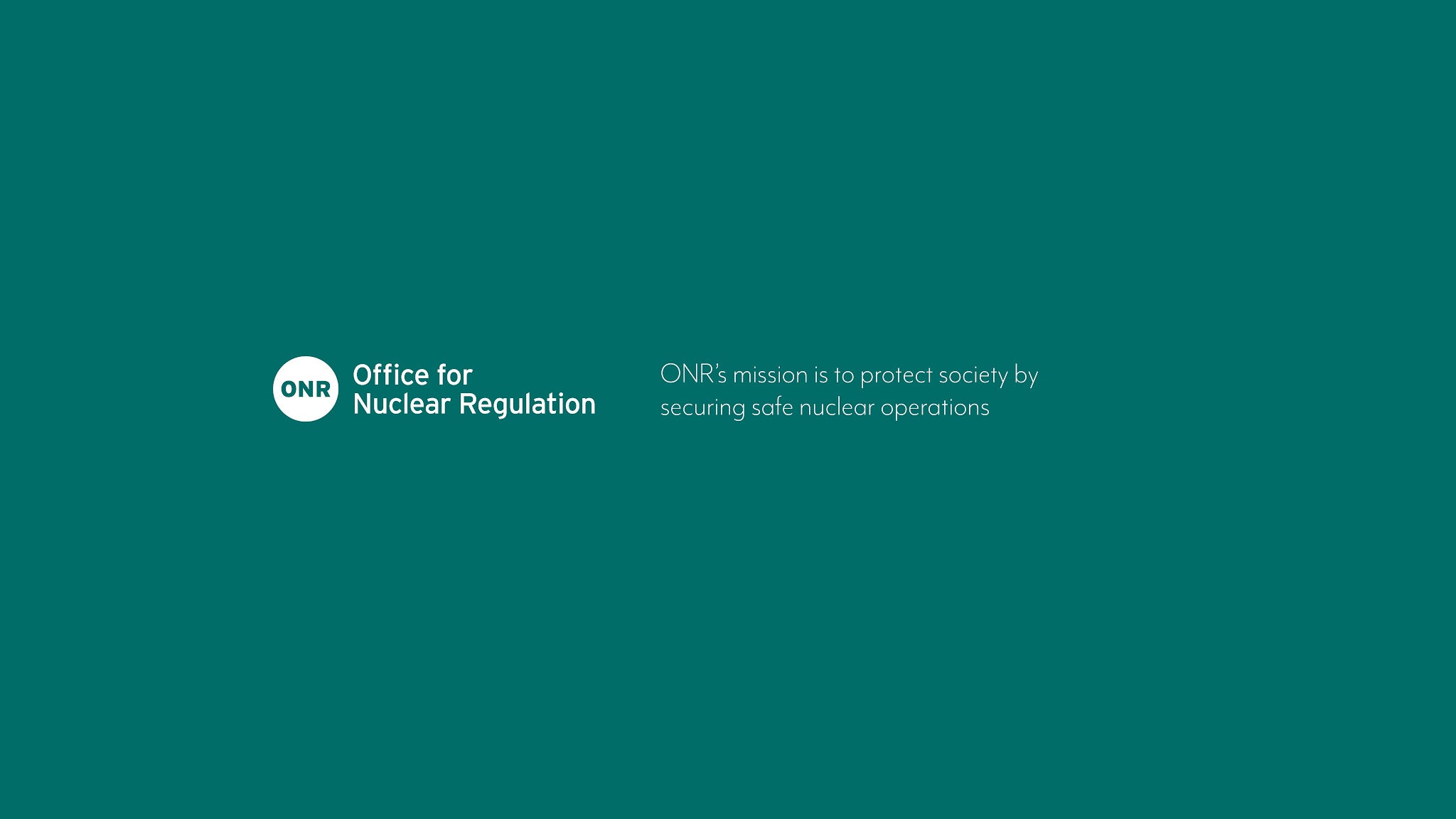 Office for Nuclear Regulation YouTube banner