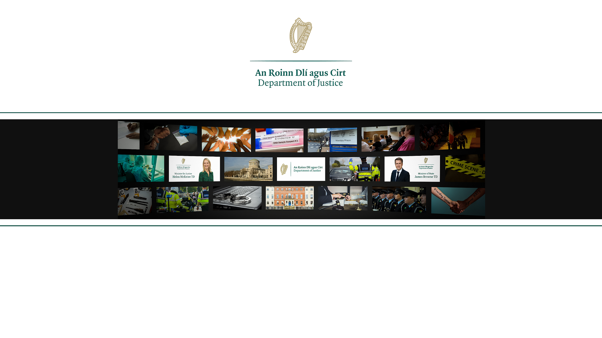 Department of Justice Ireland YouTube banner