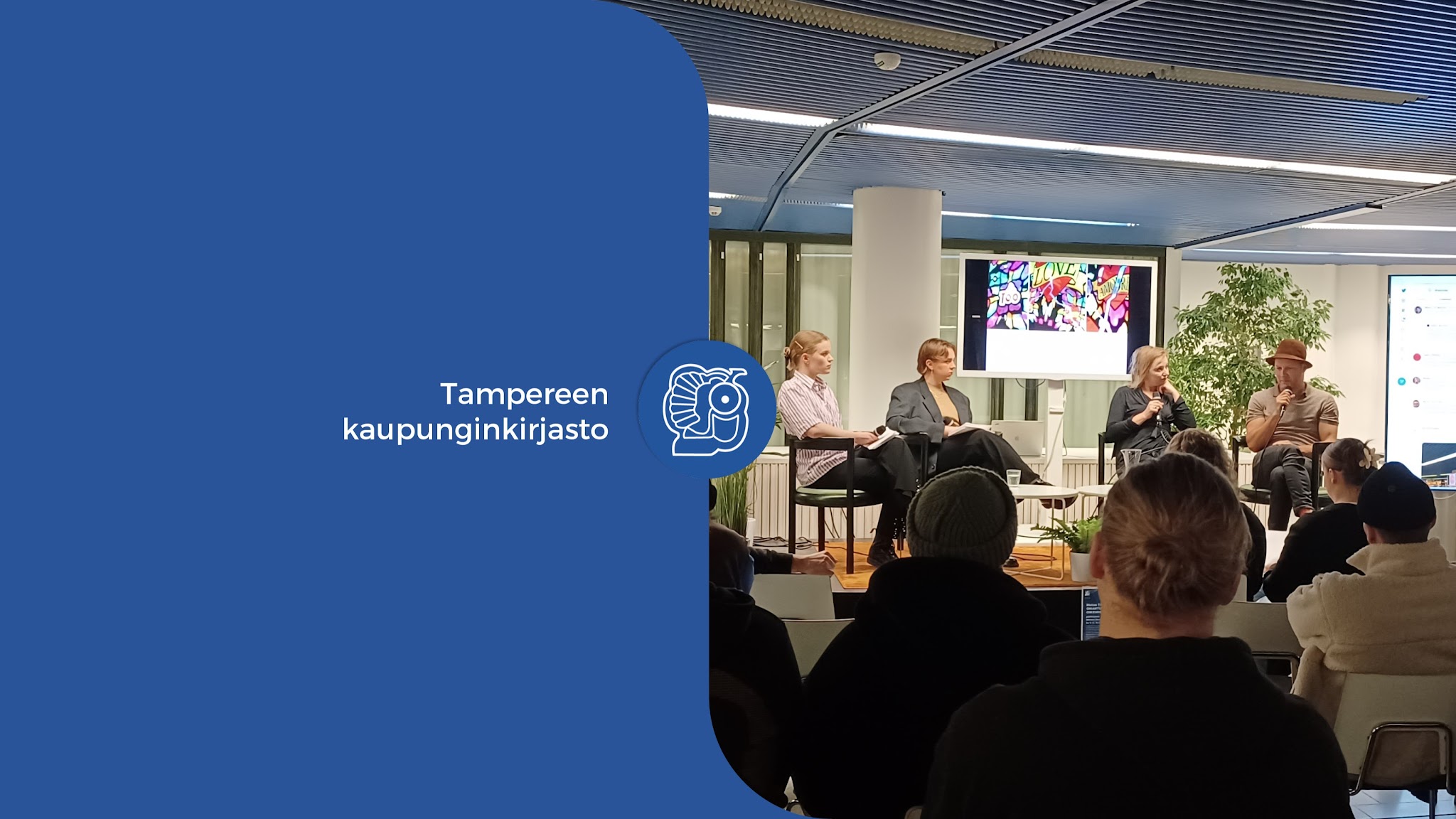 Tampereen kaupunginkirjasto YouTube banner