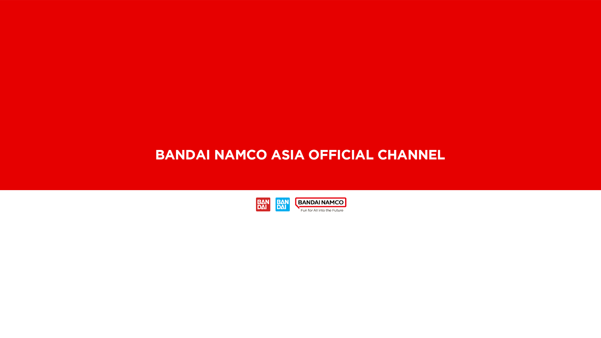 Bandai Namco Asia YouTube banner
